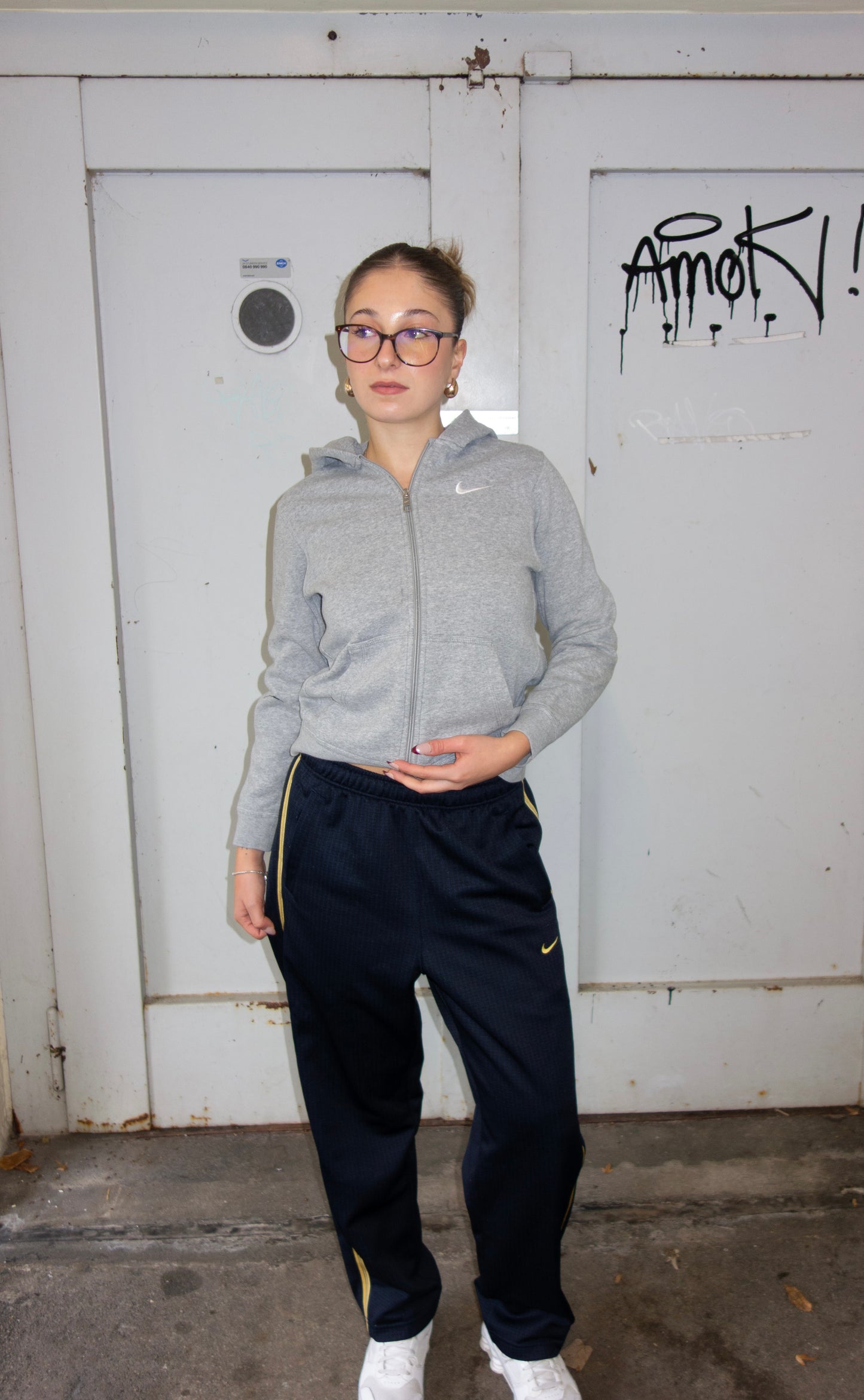 NIKE TRACK PANTS 2000s (L)
