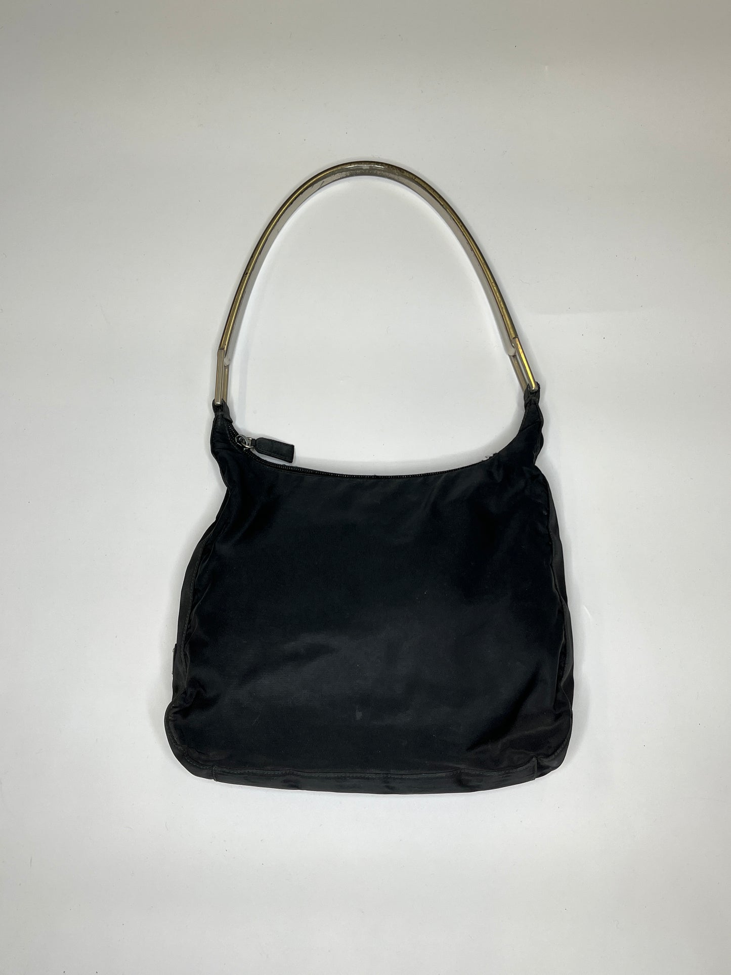 PRADA NYLON PURSE METAL HANDLE
