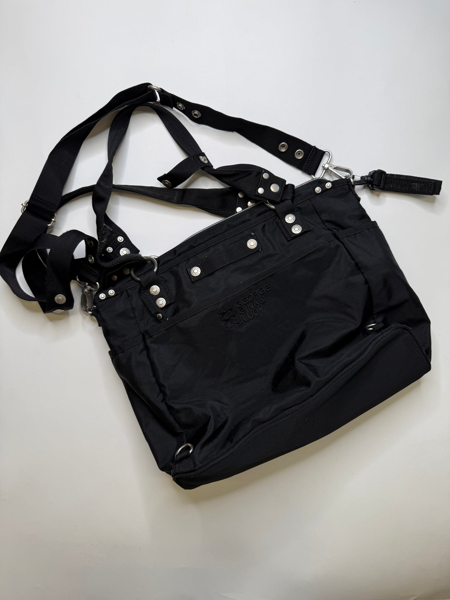 GEORGE GINA & LUCY NYLON TOTE – BLACK "BABY2ROCK"