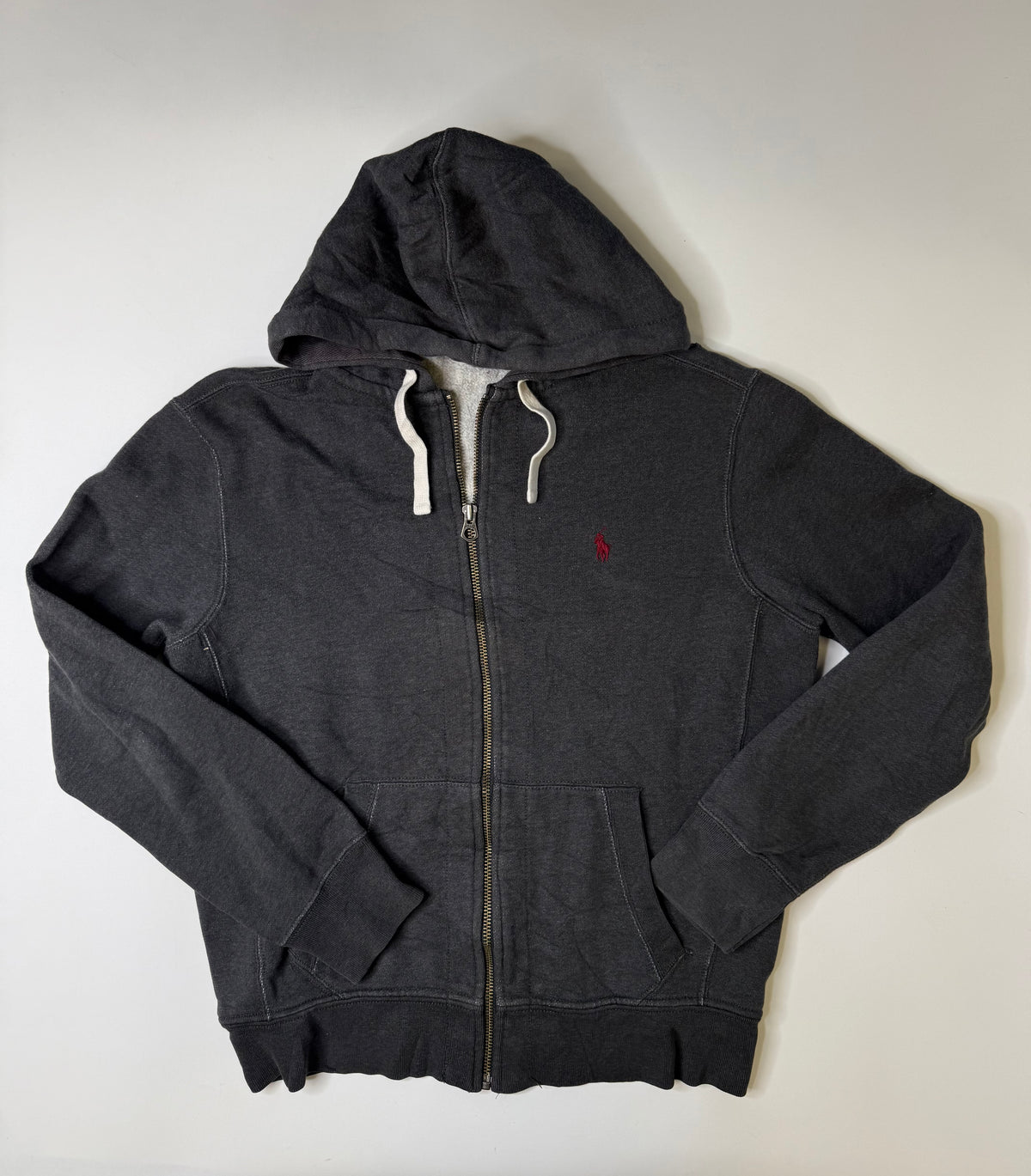 POLO RALPH LAUREN ZIP HOODIE – GREY (M)