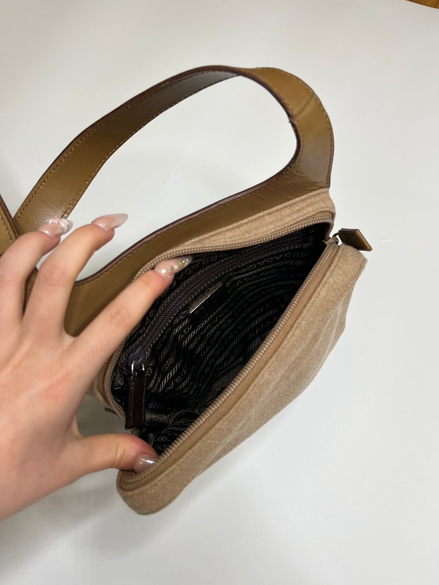 PRADA SUEDE BAG CROSSBODY