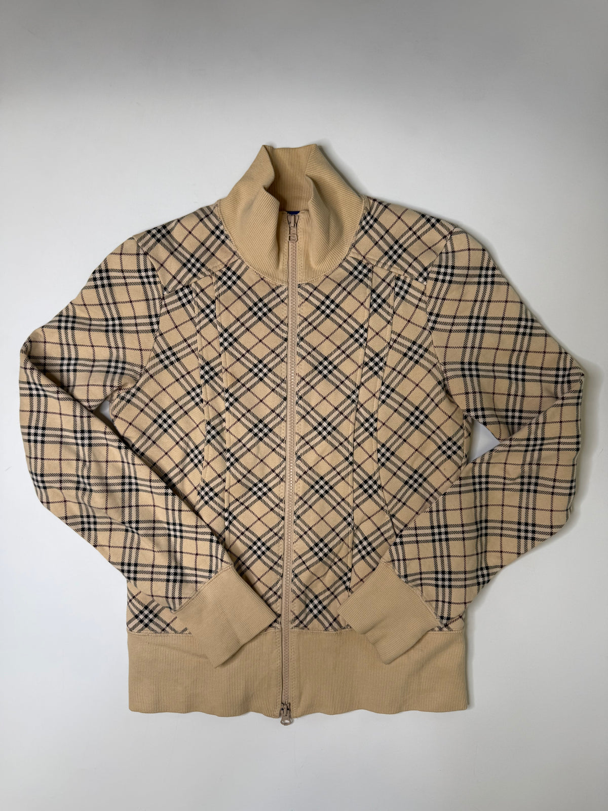 BURBERRY LONDON BLUE LABEL NOVA CHECK JACKET (TAN) (38)