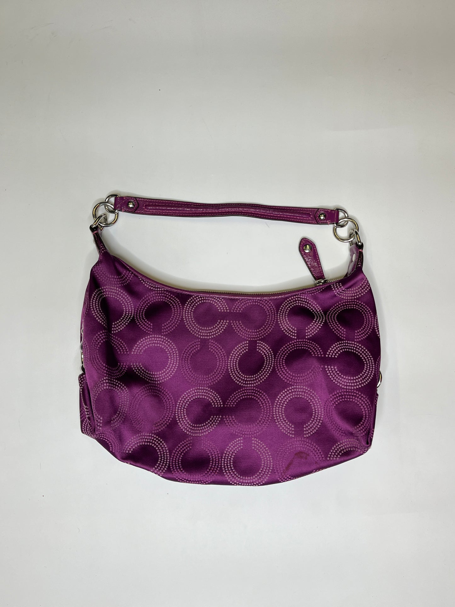 PURPLE COACH PURSE