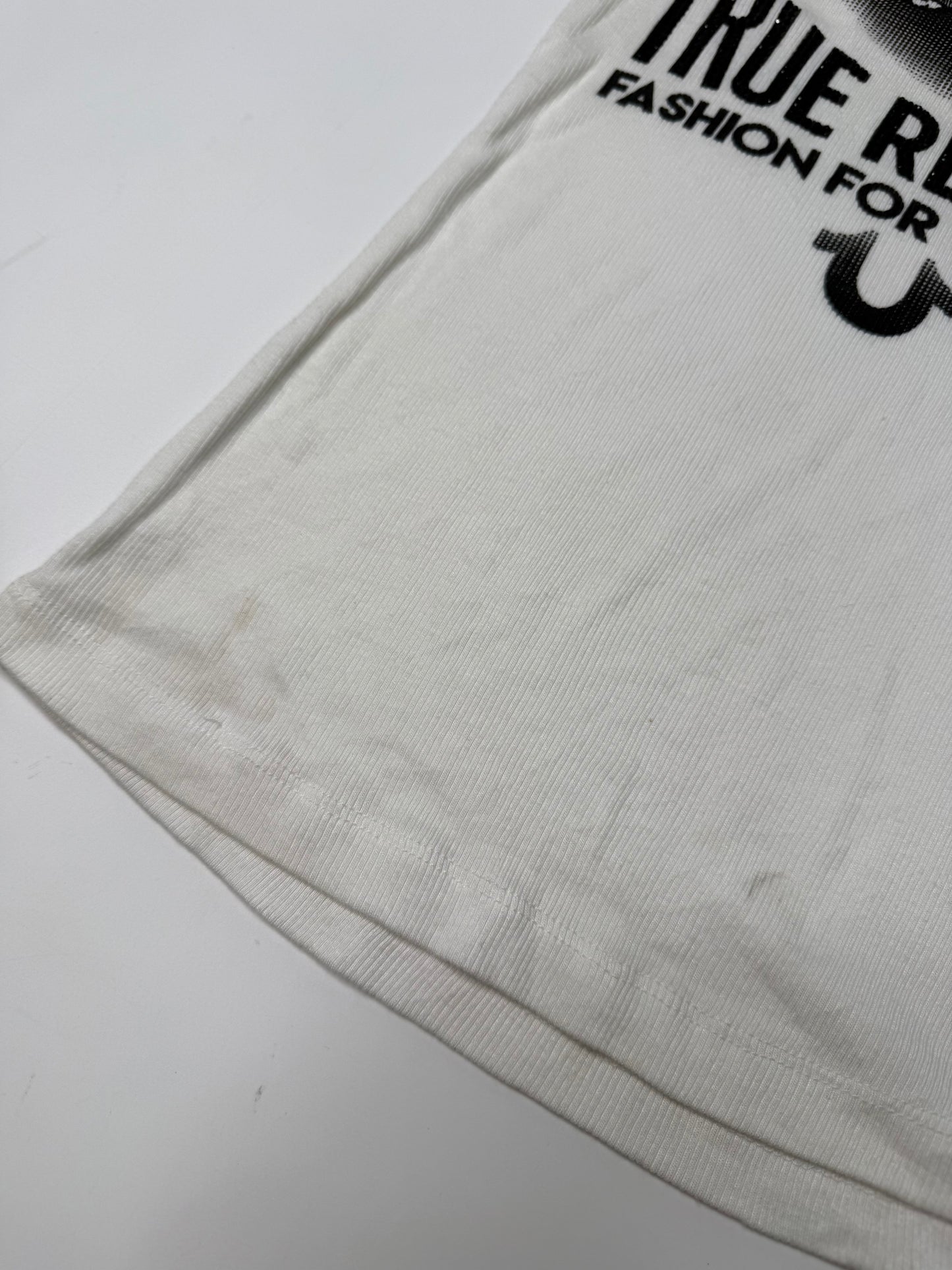 TRUE RELIGION GRAPHIC TANK TOP WHITE WITH TAG! (S)