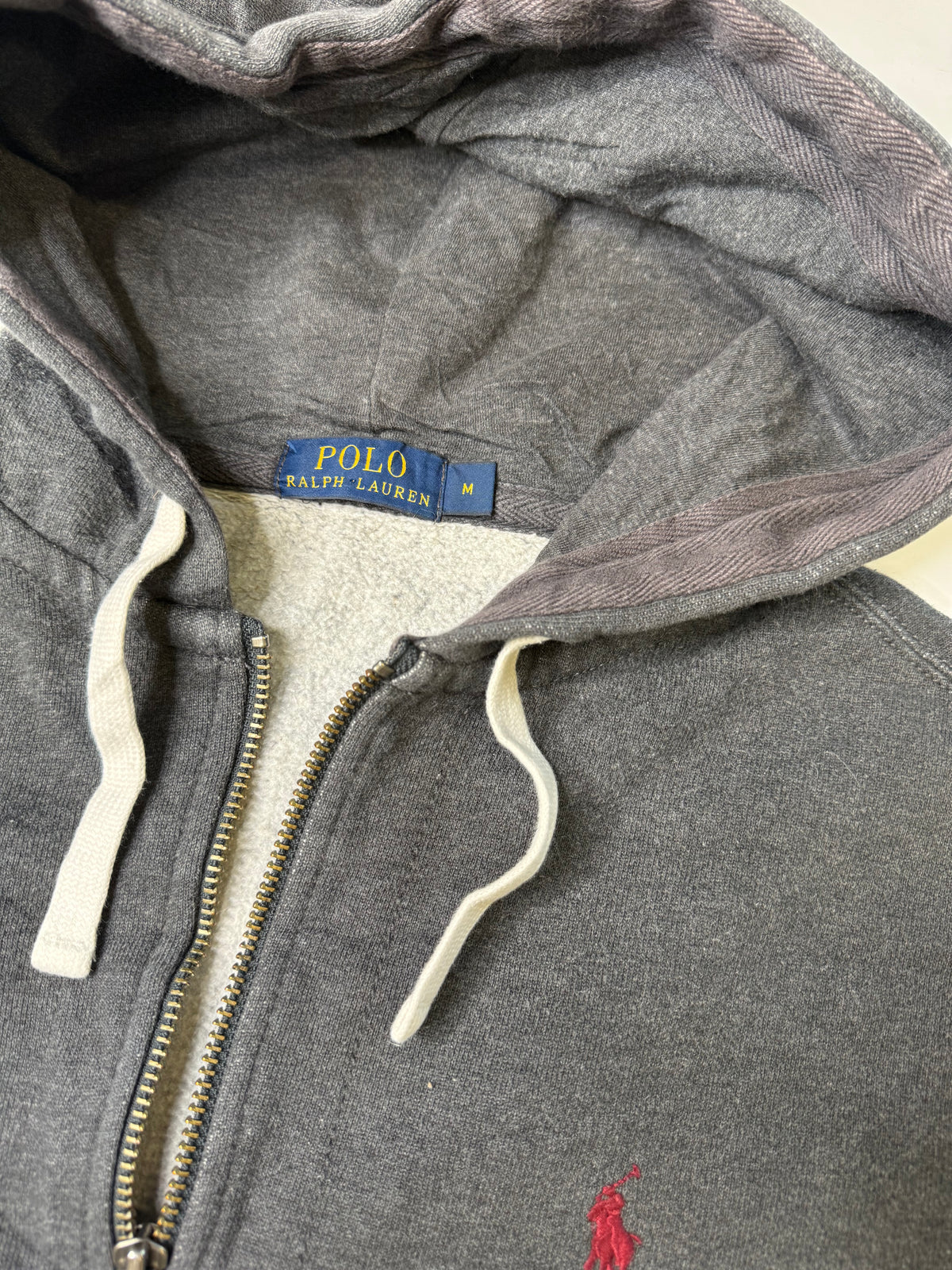 POLO RALPH LAUREN ZIP HOODIE – GREY (M)