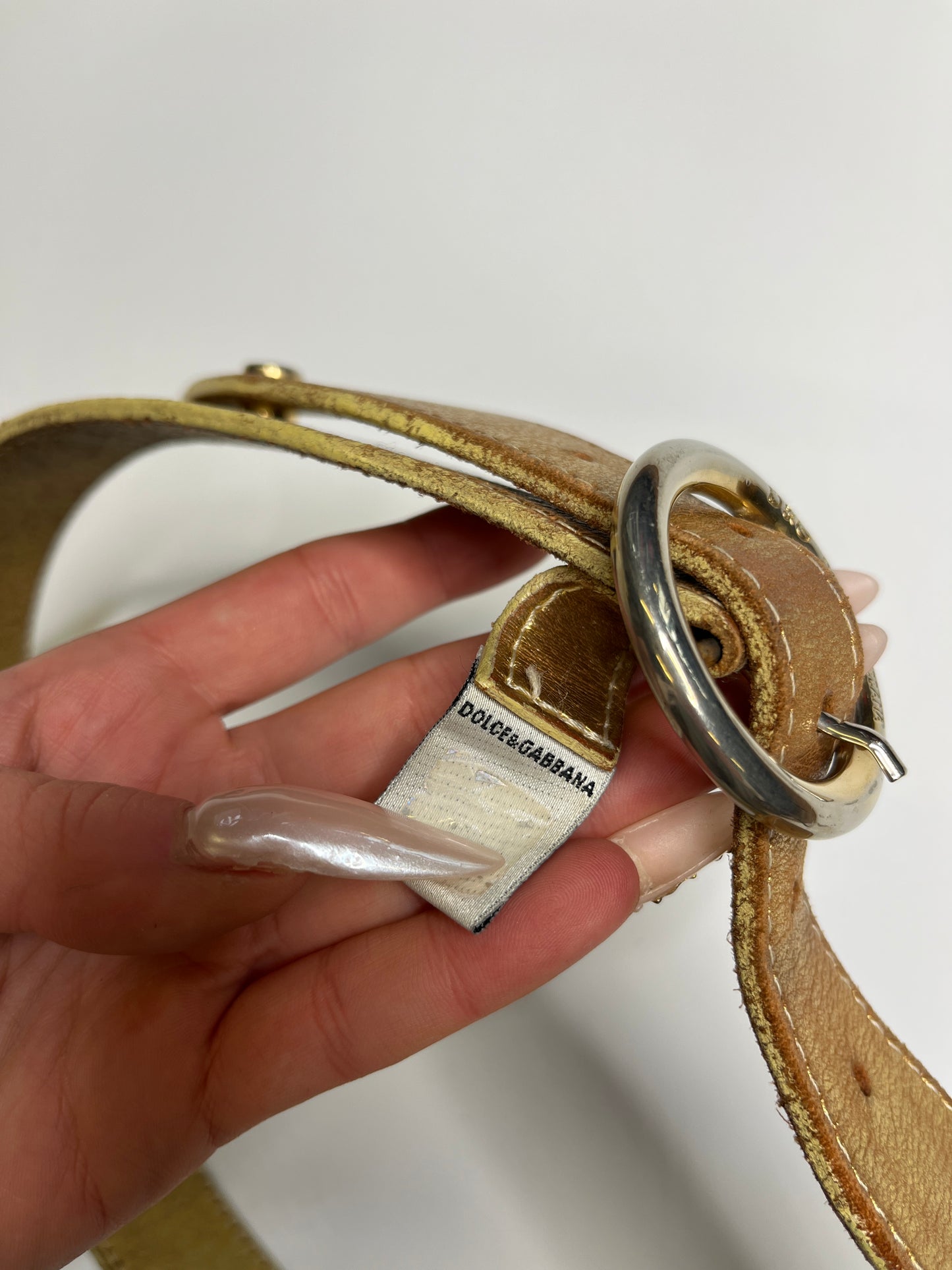 VINTAGE D&G BELT GOLD