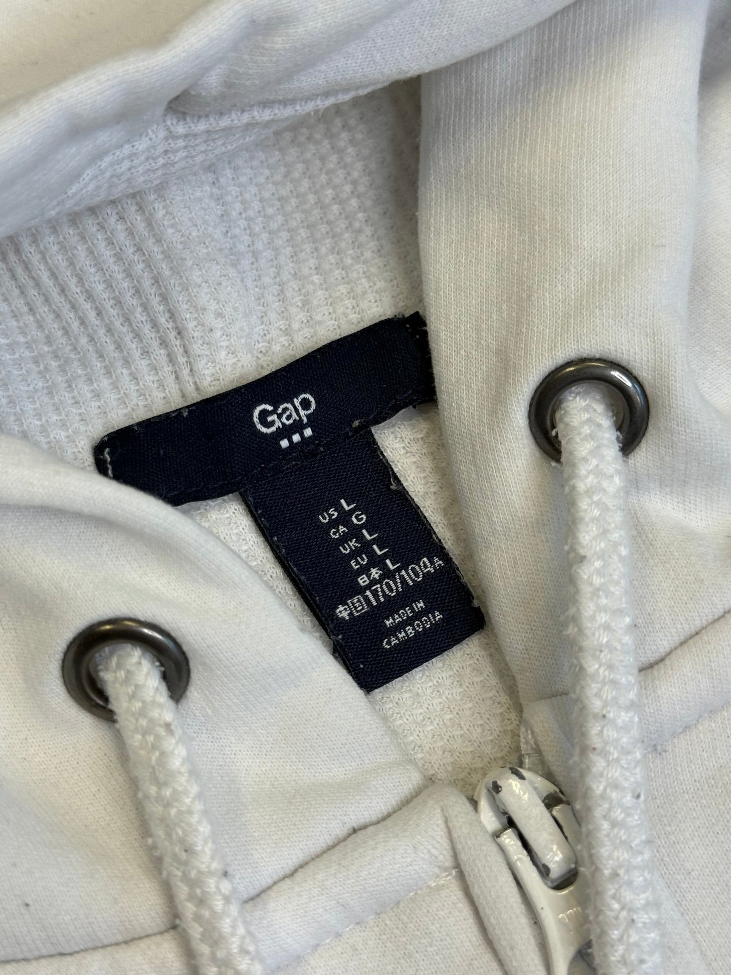 VINTAGE GAP ZIP HOODIE (L)