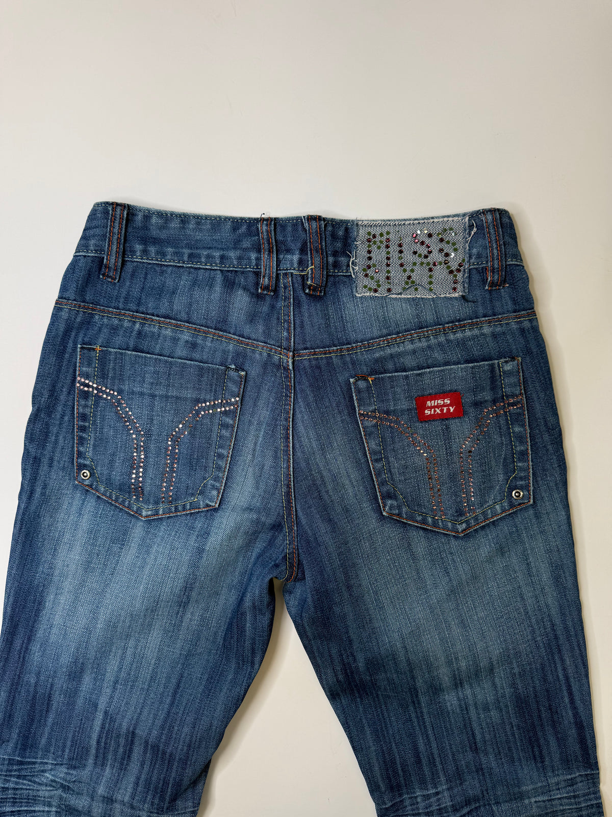 MISS SIXTY RHINESTONE JEANS – BLUE (~S-M)