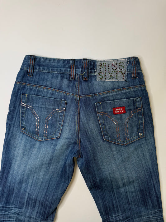 MISS SIXTY RHINESTONE JEANS – BLUE (~S-M)