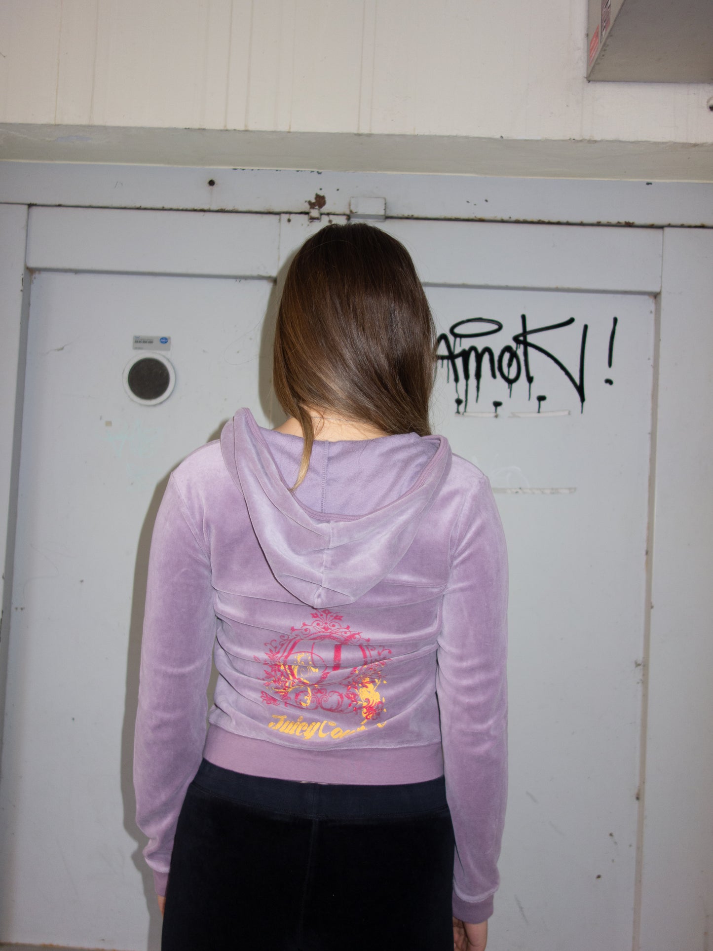 JUICY COUTURE ZIPPER PURPLE 2000s (S)