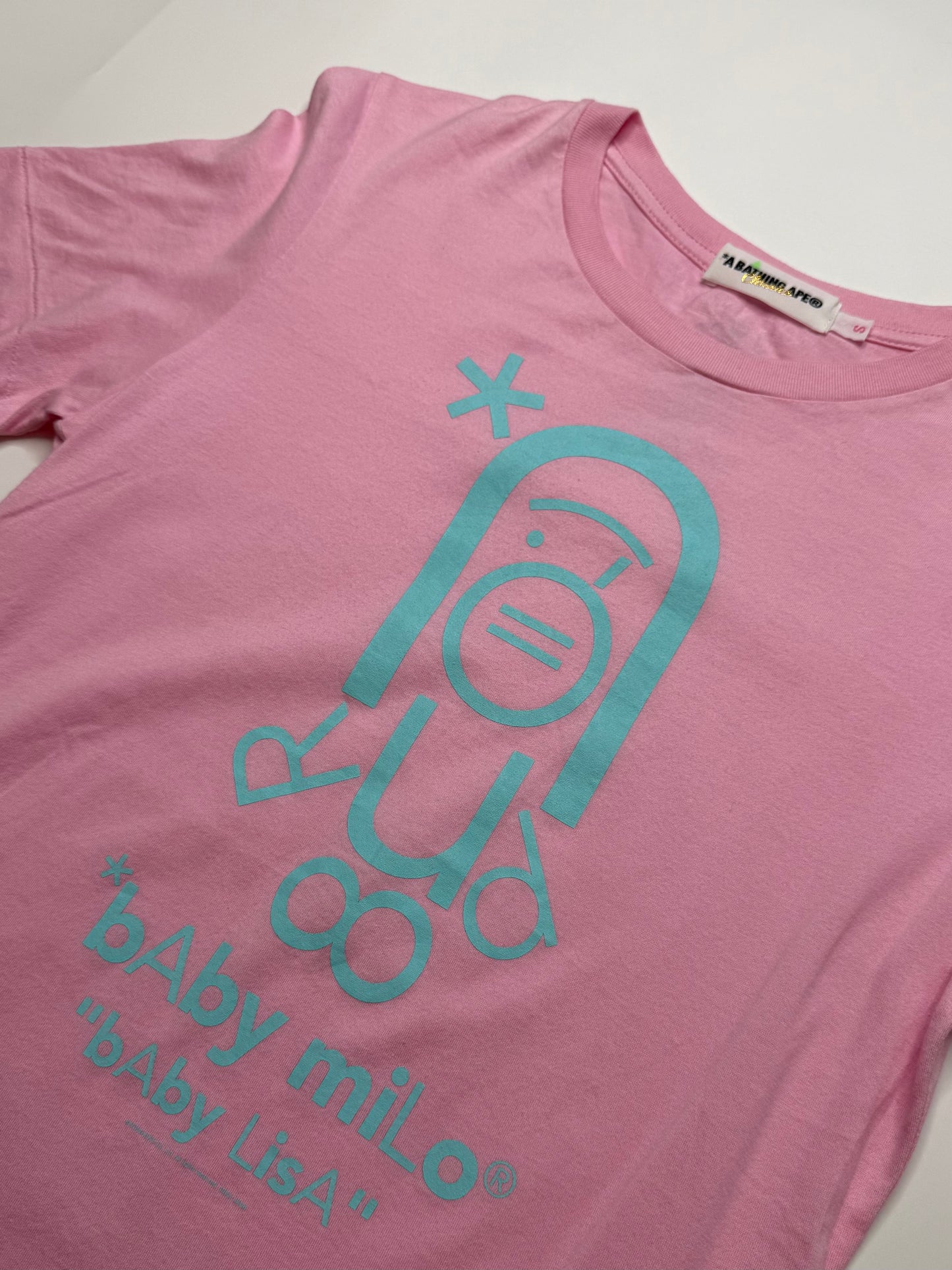 BAPE BABY MILO "BABY LISA" TEE – PINK (S)