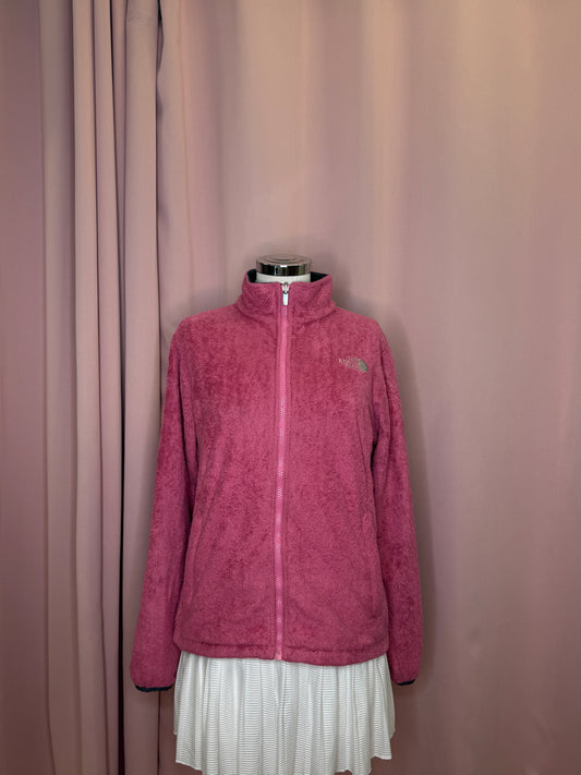 THE NORTH FACE FLEECE ZIPPER PINK (M)