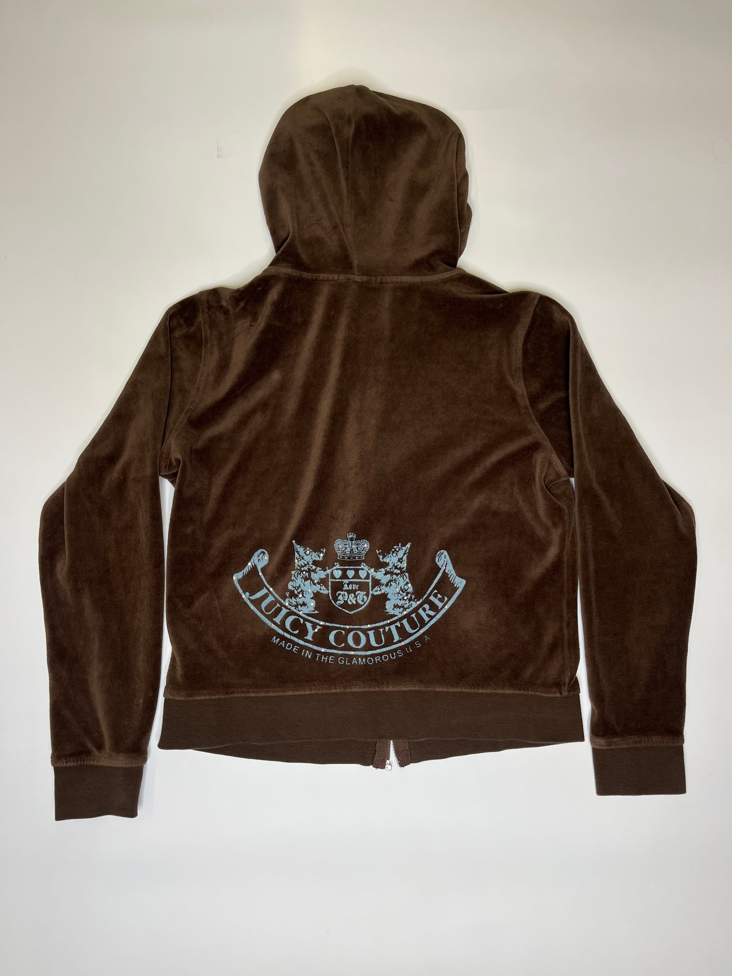 JUICY COUTURE ZIPPER BROWN 2000s (L)