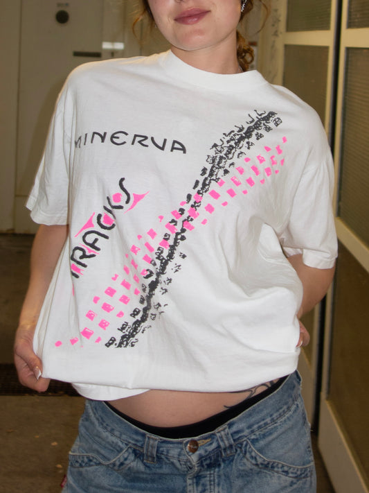 VINTAGE MINERVA GRAPHIC T-SHIRT 2000S (~L)