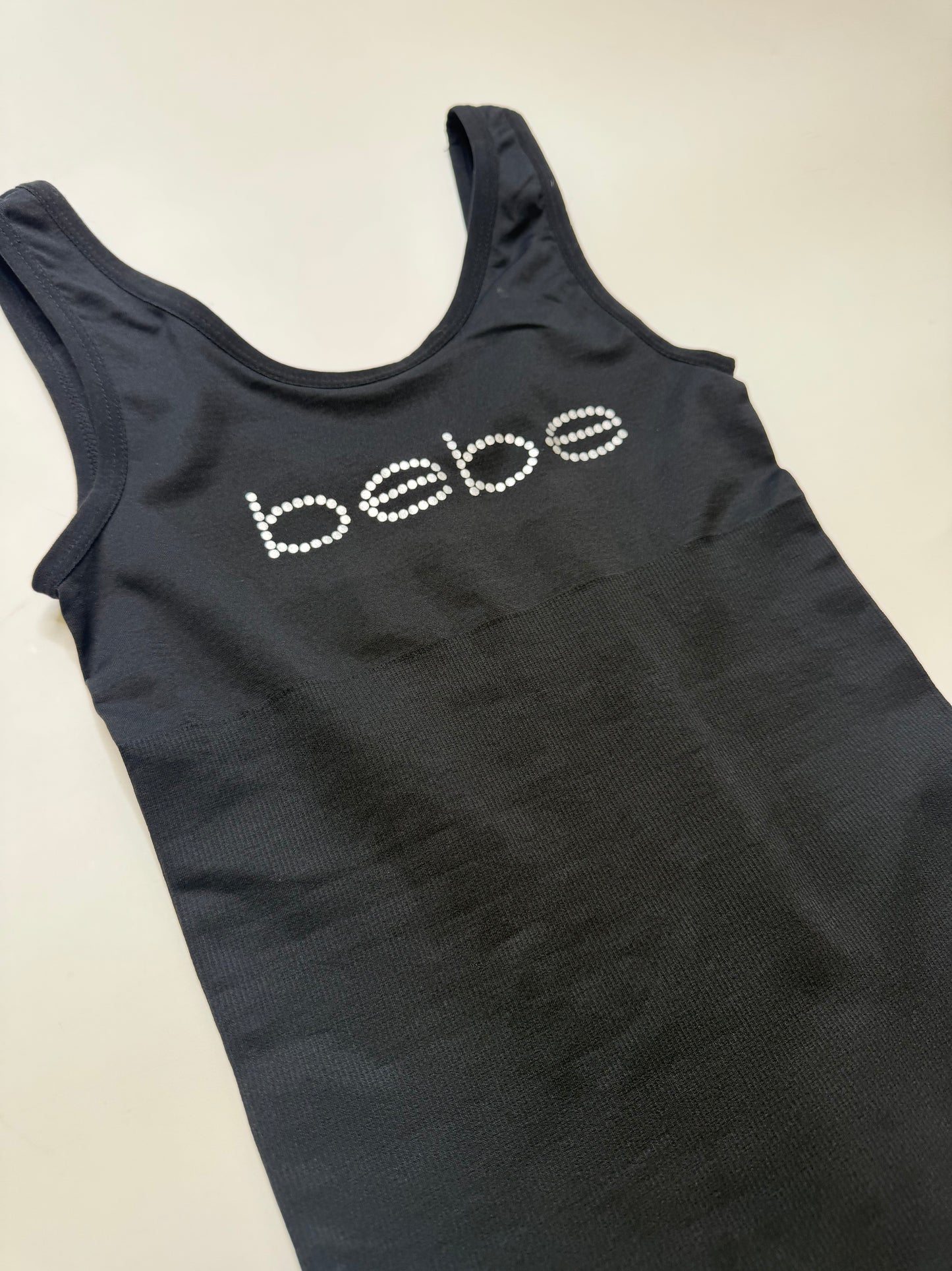 VINTAGE BEBE TOP IN BLACK (XS)