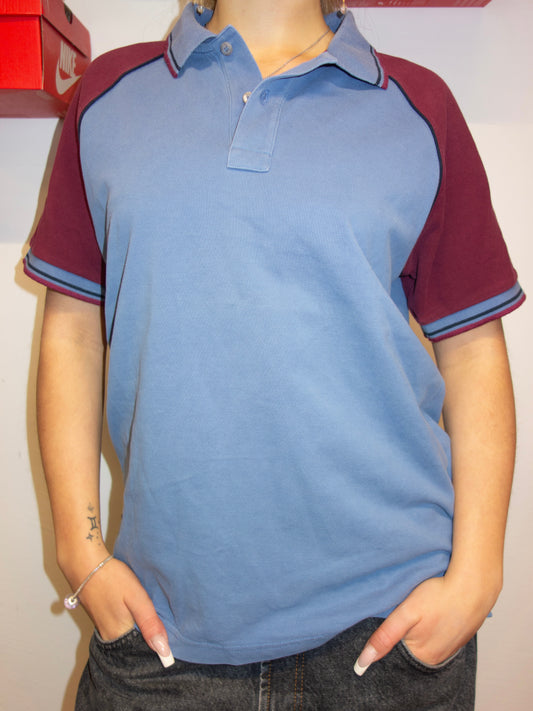 PRADA SHIRT BLUE/BORDEAUX (~L-XL)