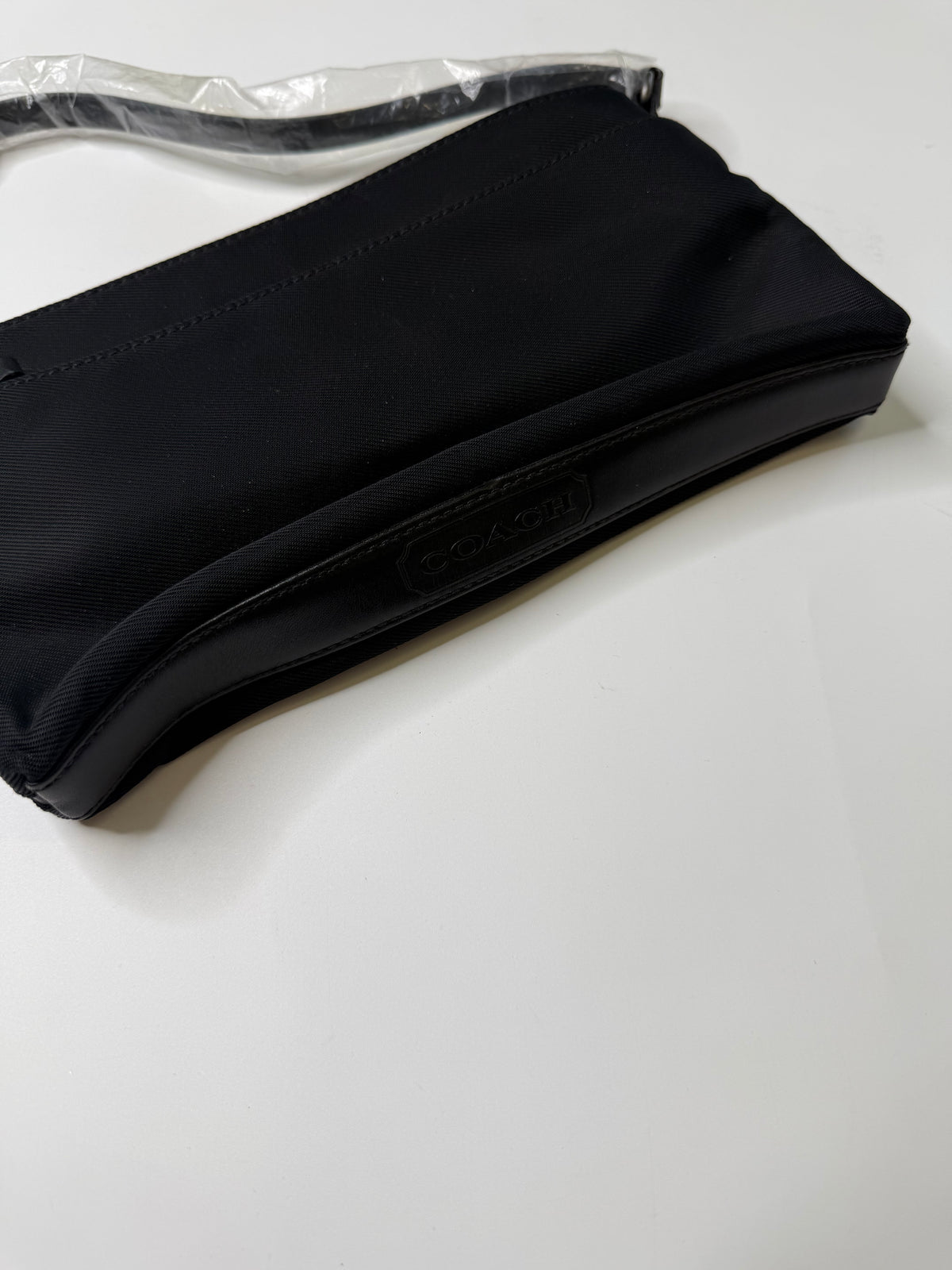COACH BLACK NYLON MINI LEATHER BAG
