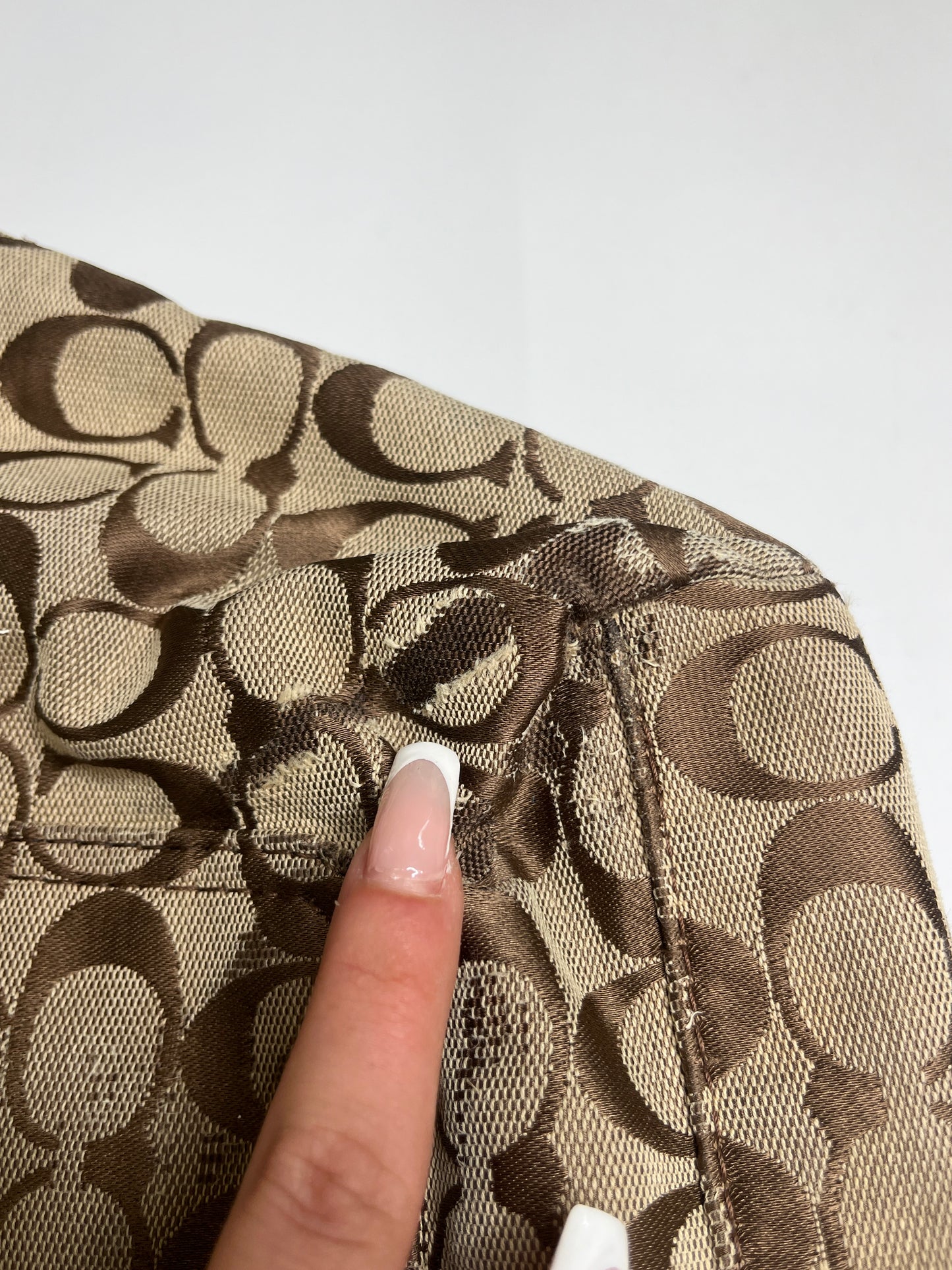 COACH MONOGRAM PURSE FLOWERS