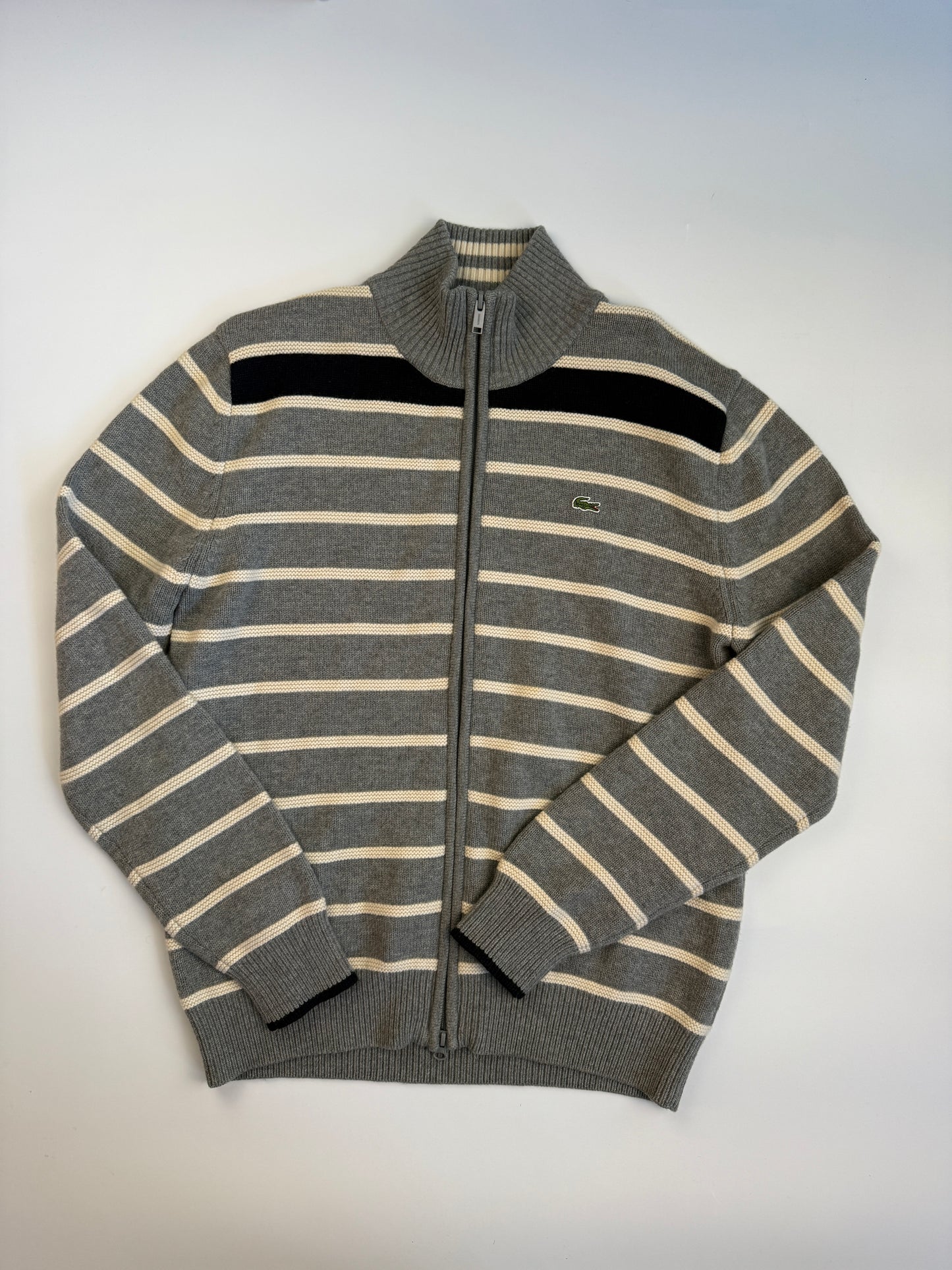 LACOSTE WOOL KNIT SWEATER (L)
