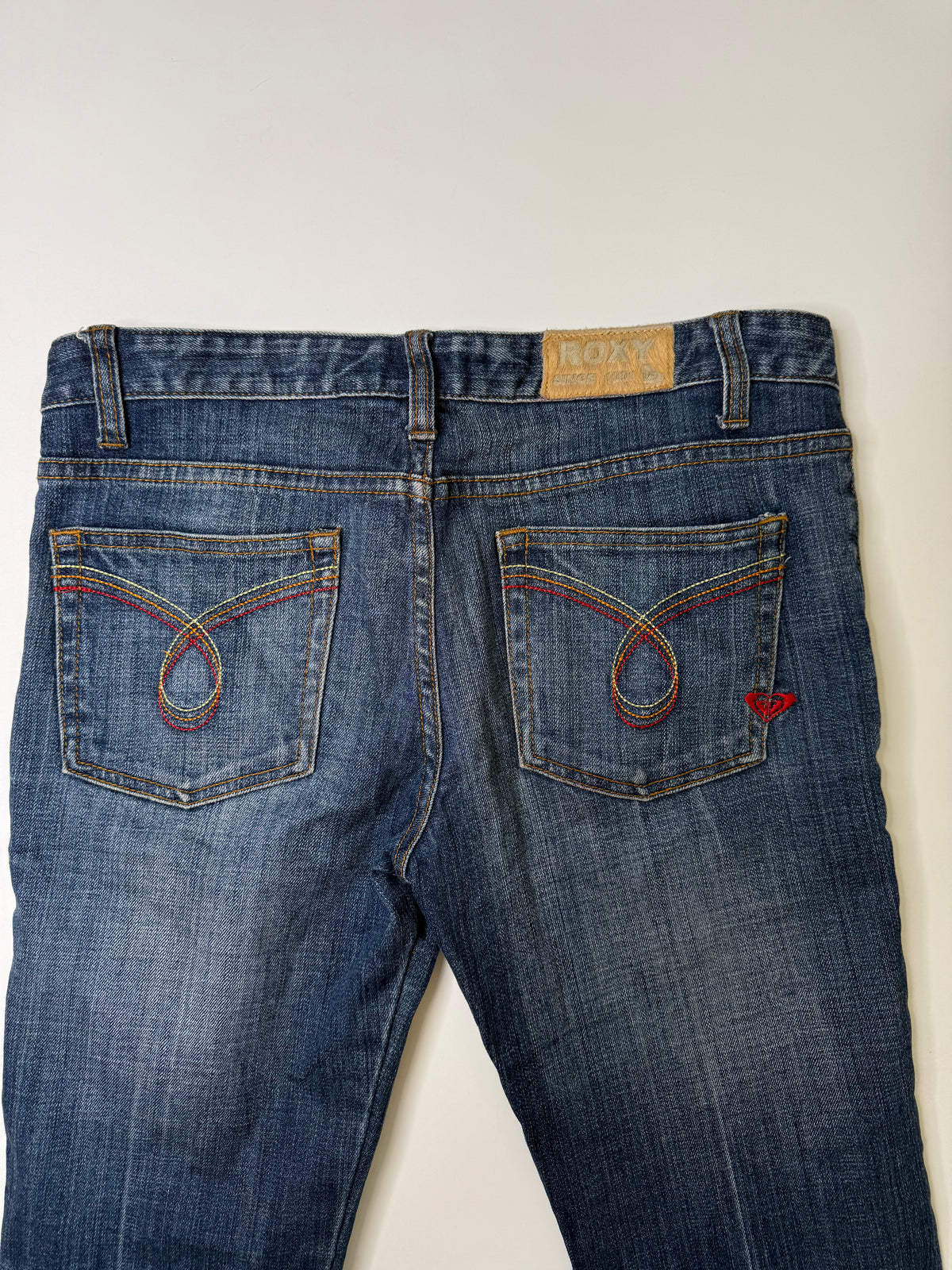 VINTAGE ROXY JEAN STRAIGHT LEG/BOOTCUT MEDIUM BLUE (31)