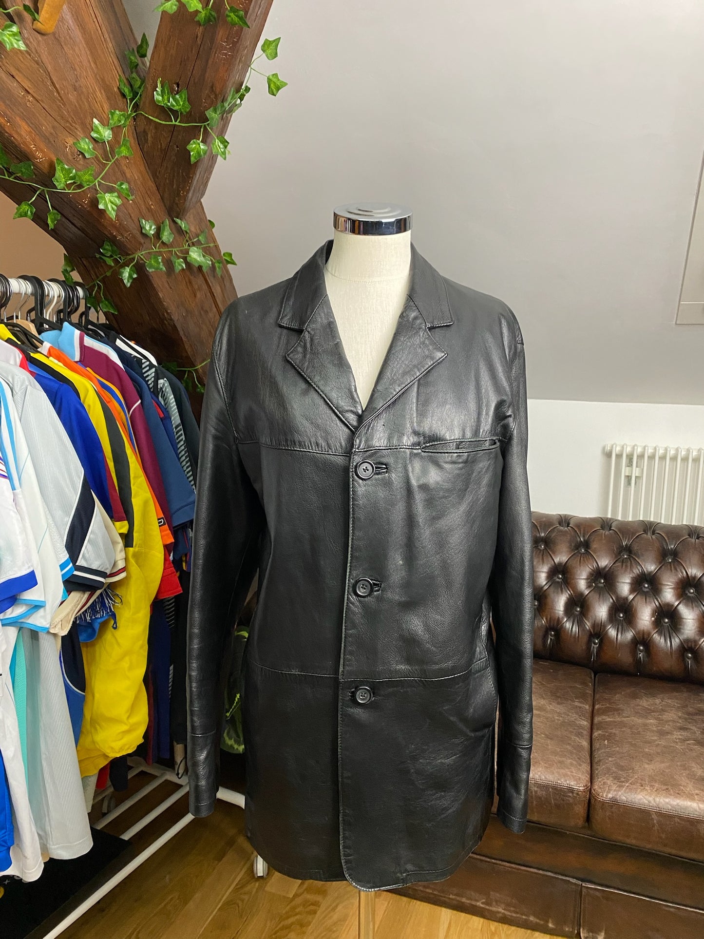 REAL LEATHER COAT (M)