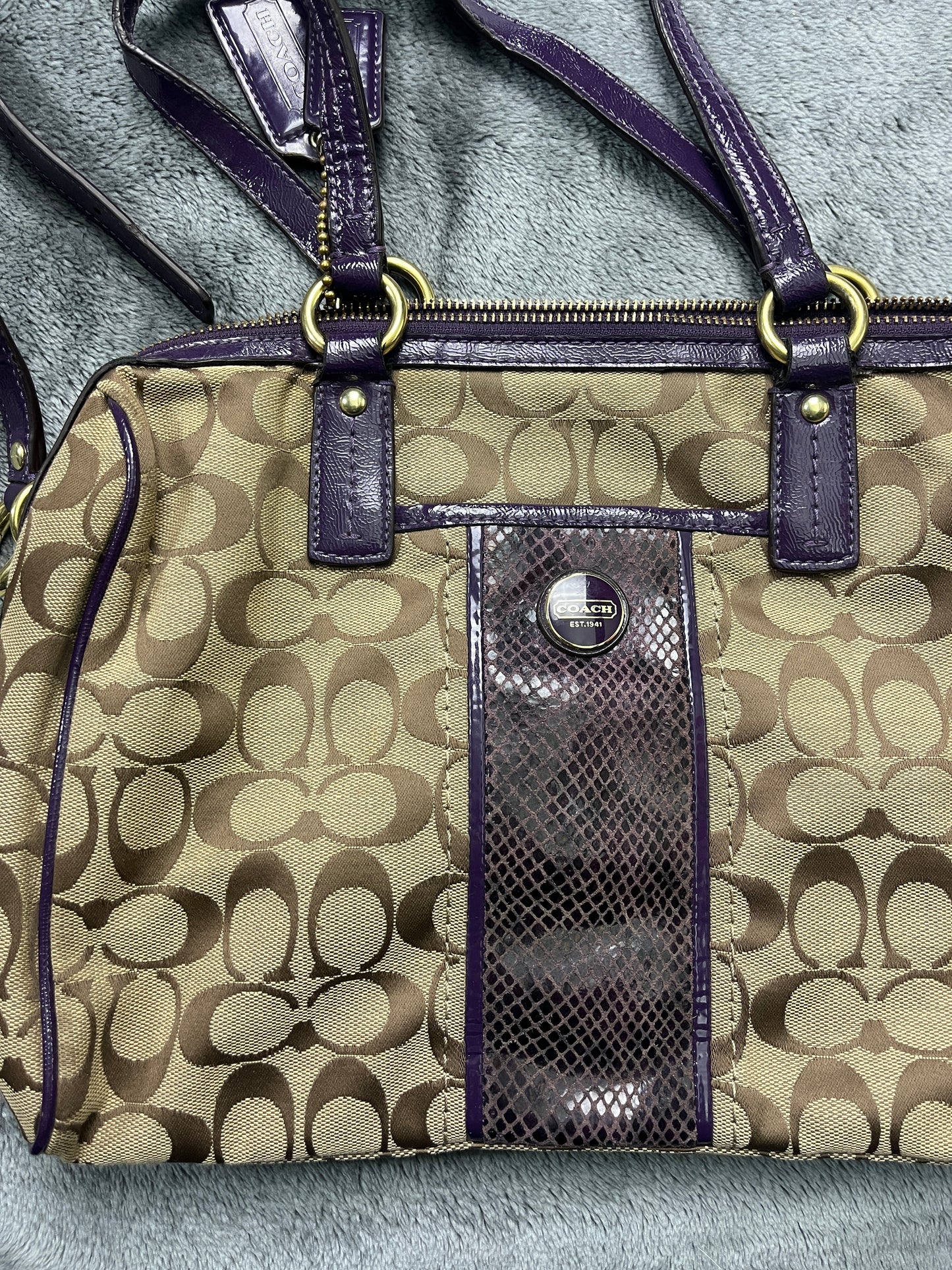 COACH BAG PURPLE