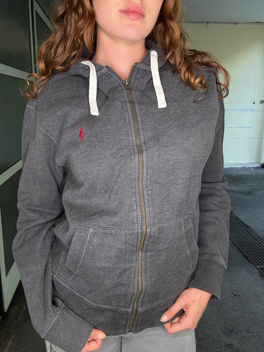 POLO RALPH LAUREN ZIP HOODIE – GREY (M)