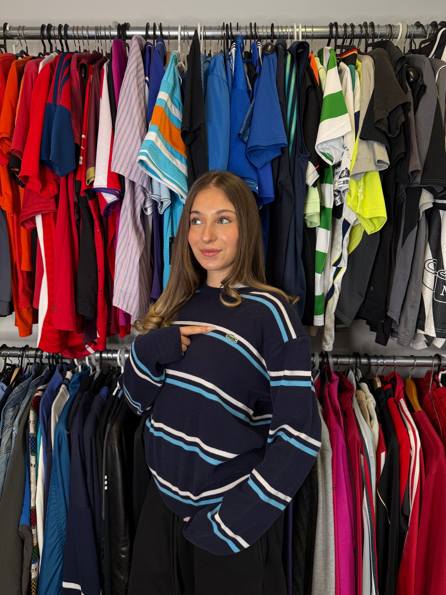 LACOSTE KNIT SWEATER (~M)