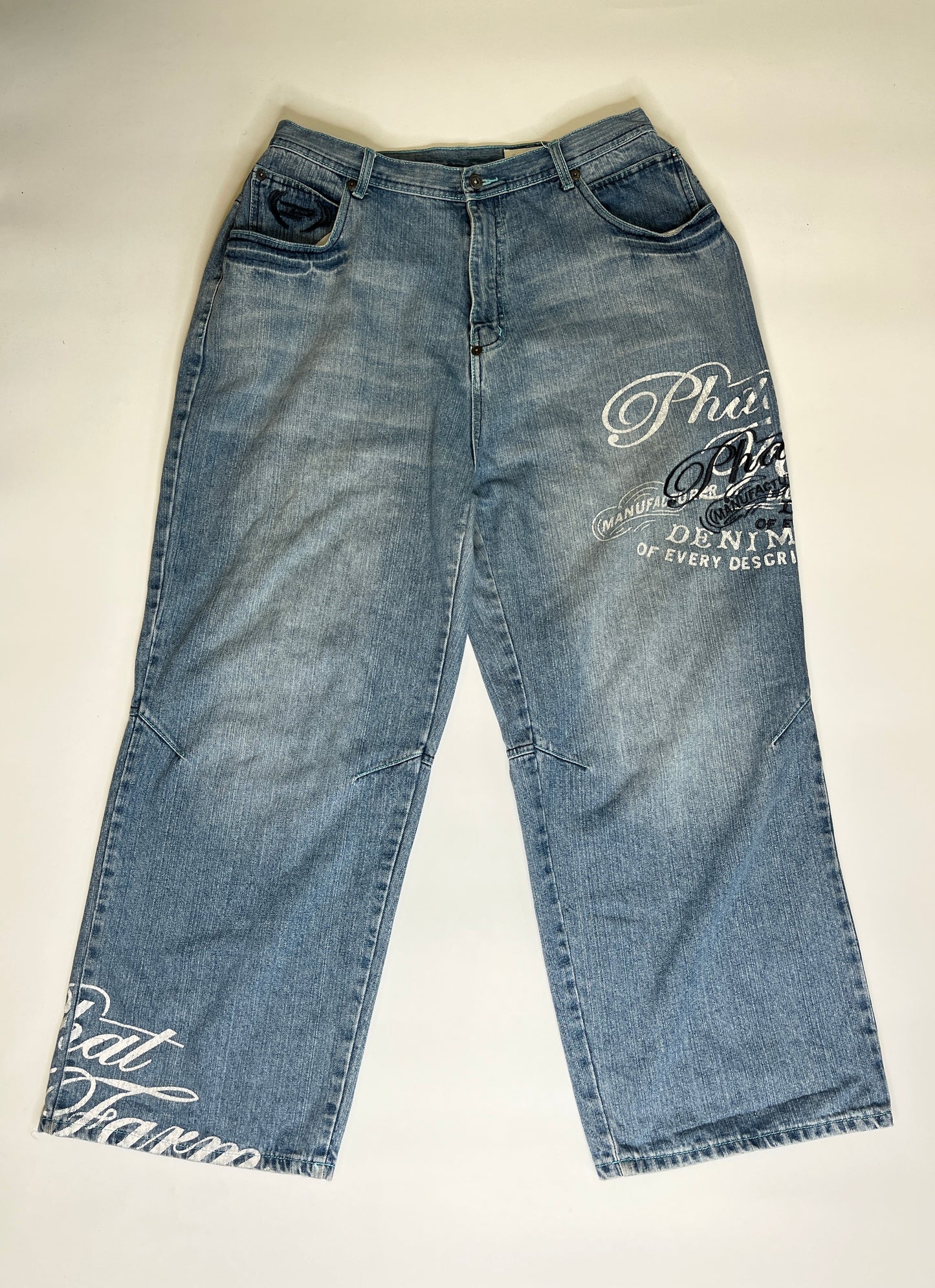 PHAT FARM 2004 BAGGY HIP-HOP JEANS (~XL)