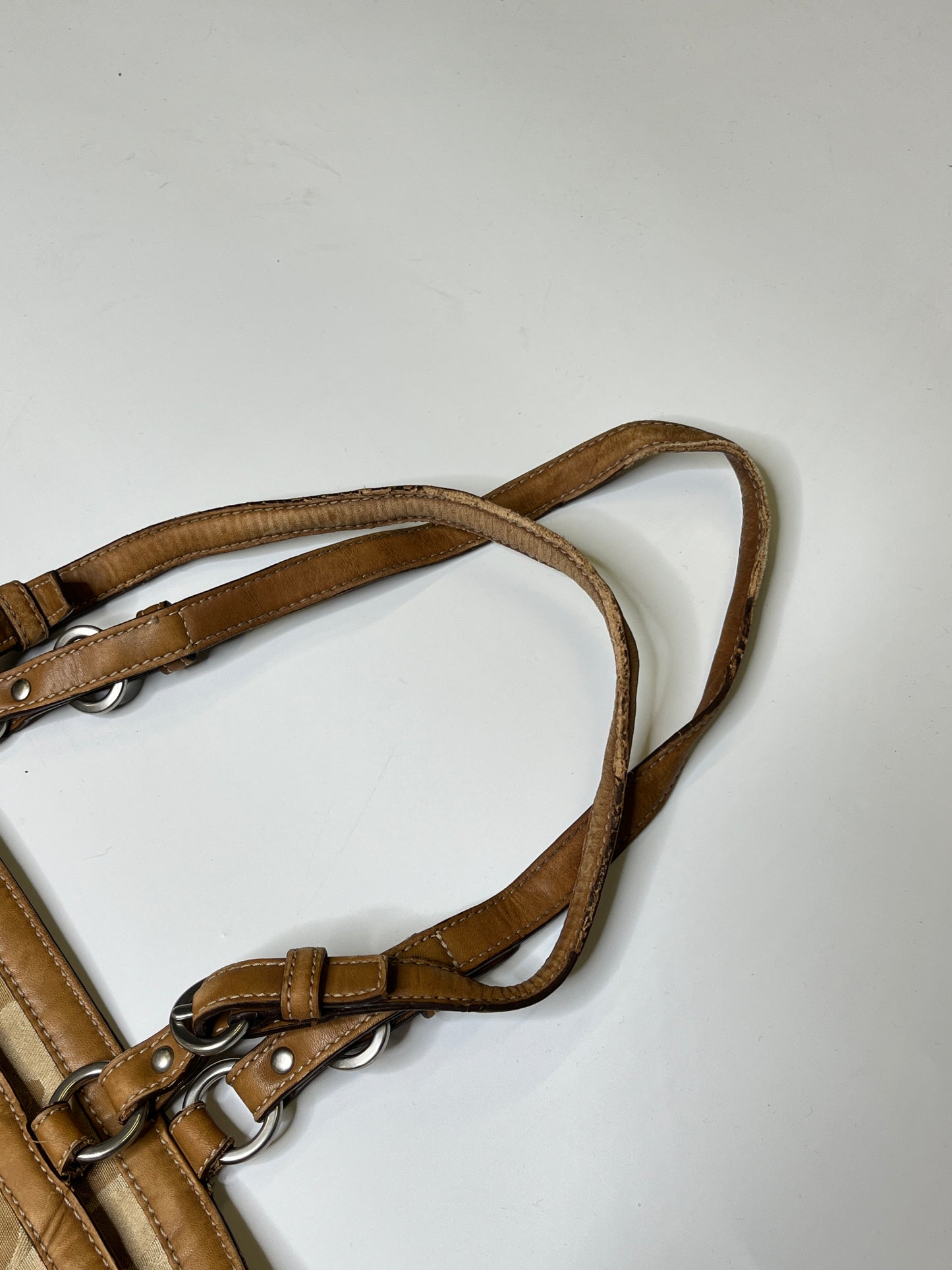 COACH MONOGRAM PURSE LEATHER