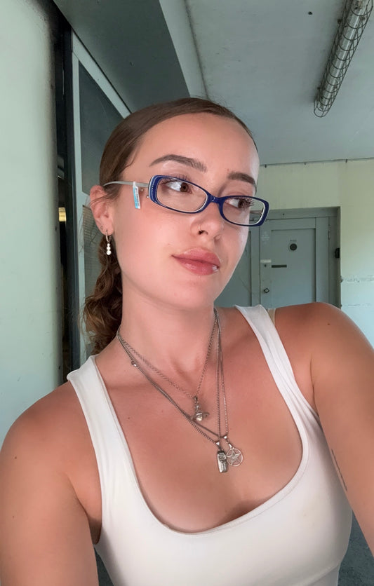 EMPORIO ARMANI VINTAGE TEAL EYEGLASSES