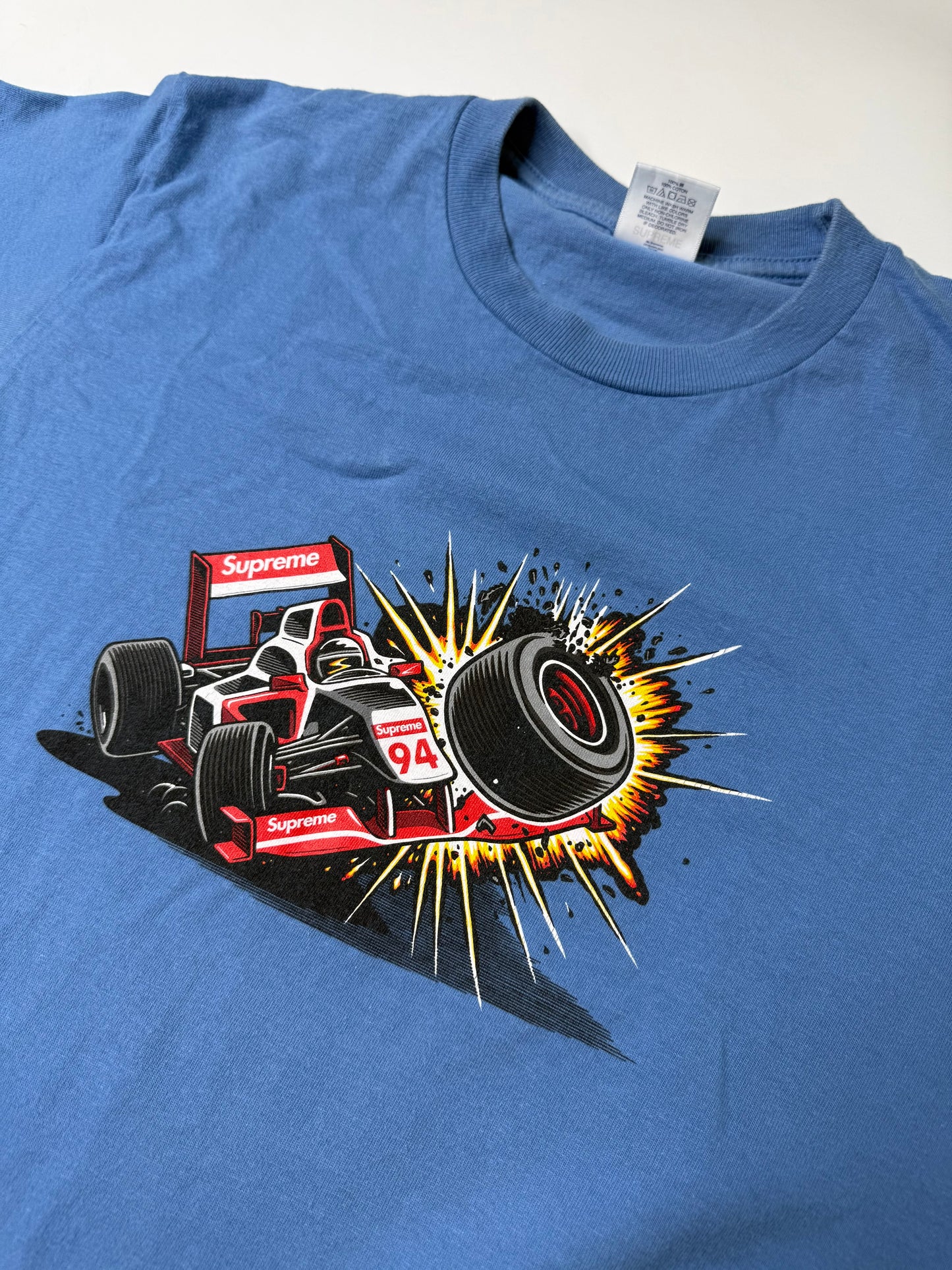 SUPREME F1 RACING TEE BLUE (S)