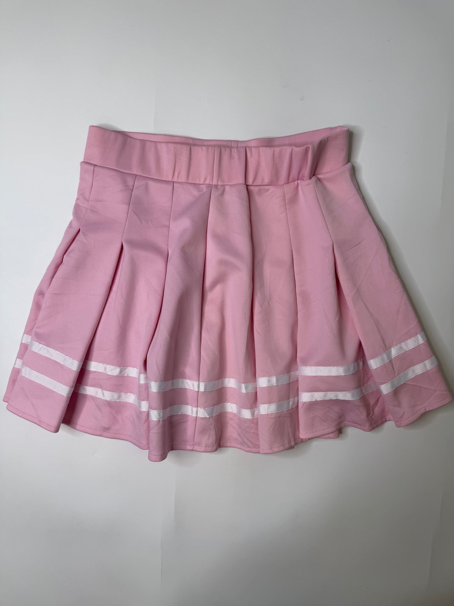 PLAYBOY VINTAGE PLEATED BUNNY LOGO SKIRT (L)