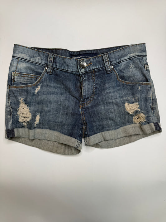 MISS SIXTY VINTAGE DISTRESSED DENIM SHORTS (M)