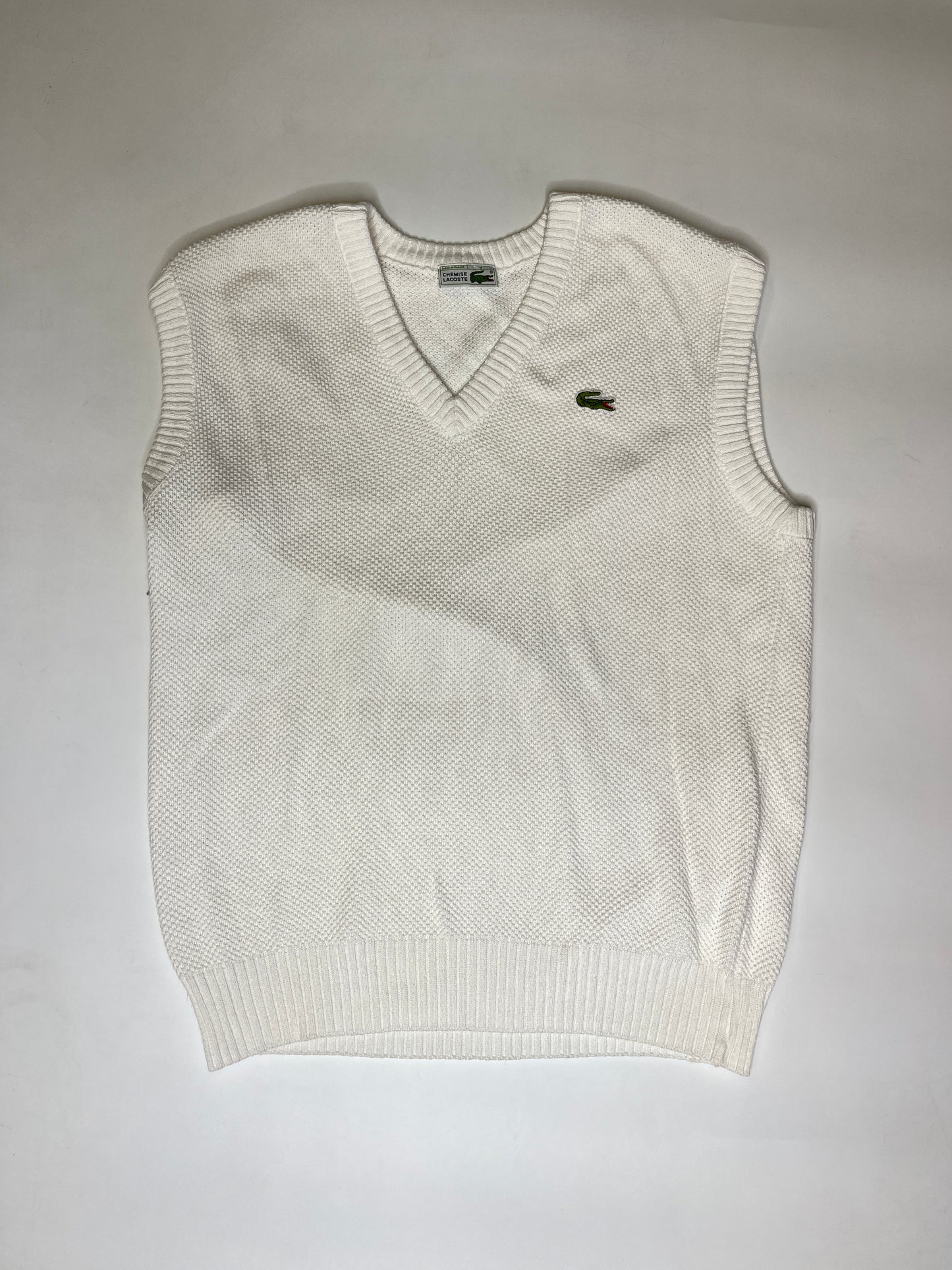LACOSTE KNIT VEST WHITE (~L)