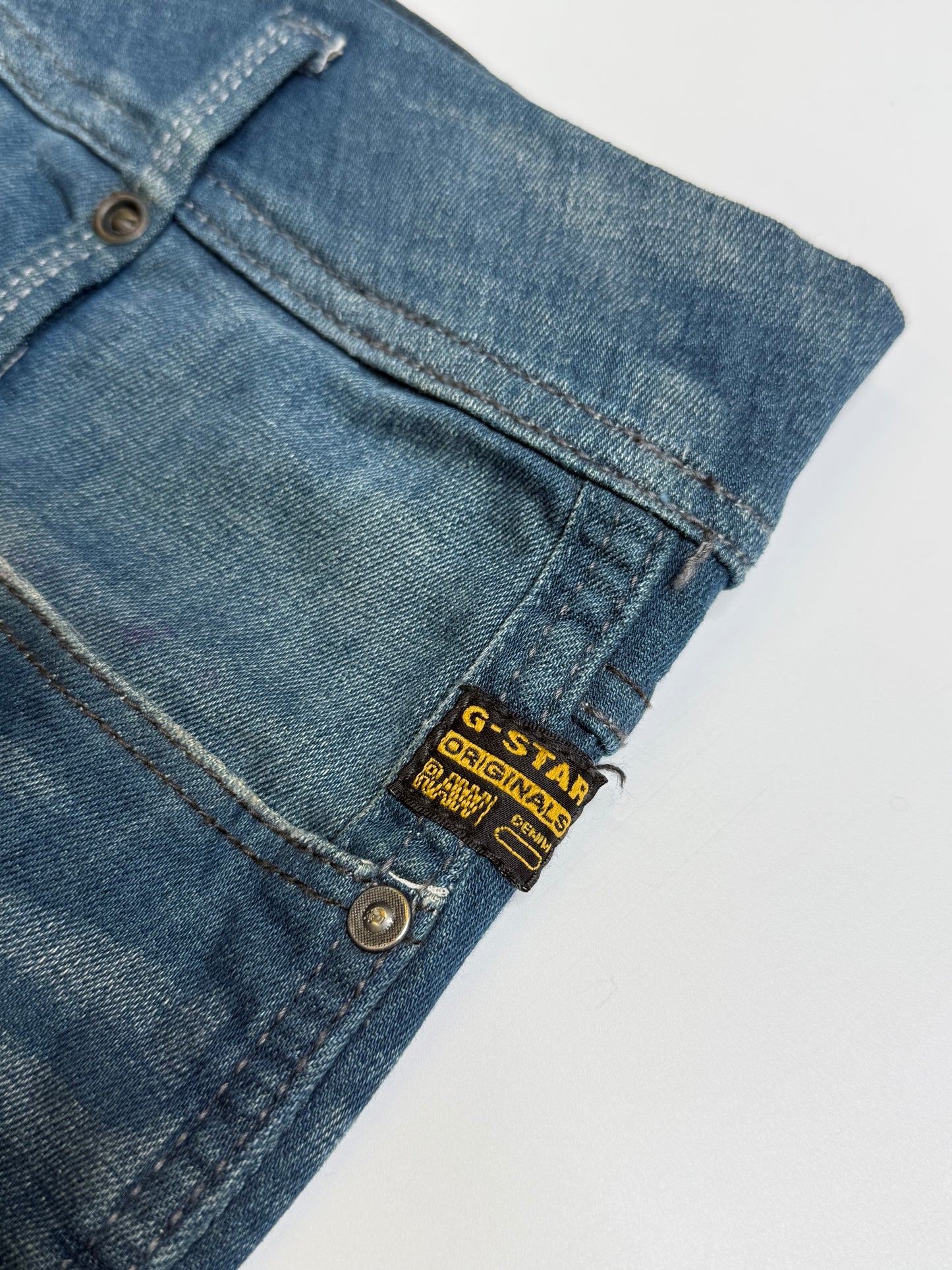 G STAR BLUE DENIM SKIRT (30, ~M)