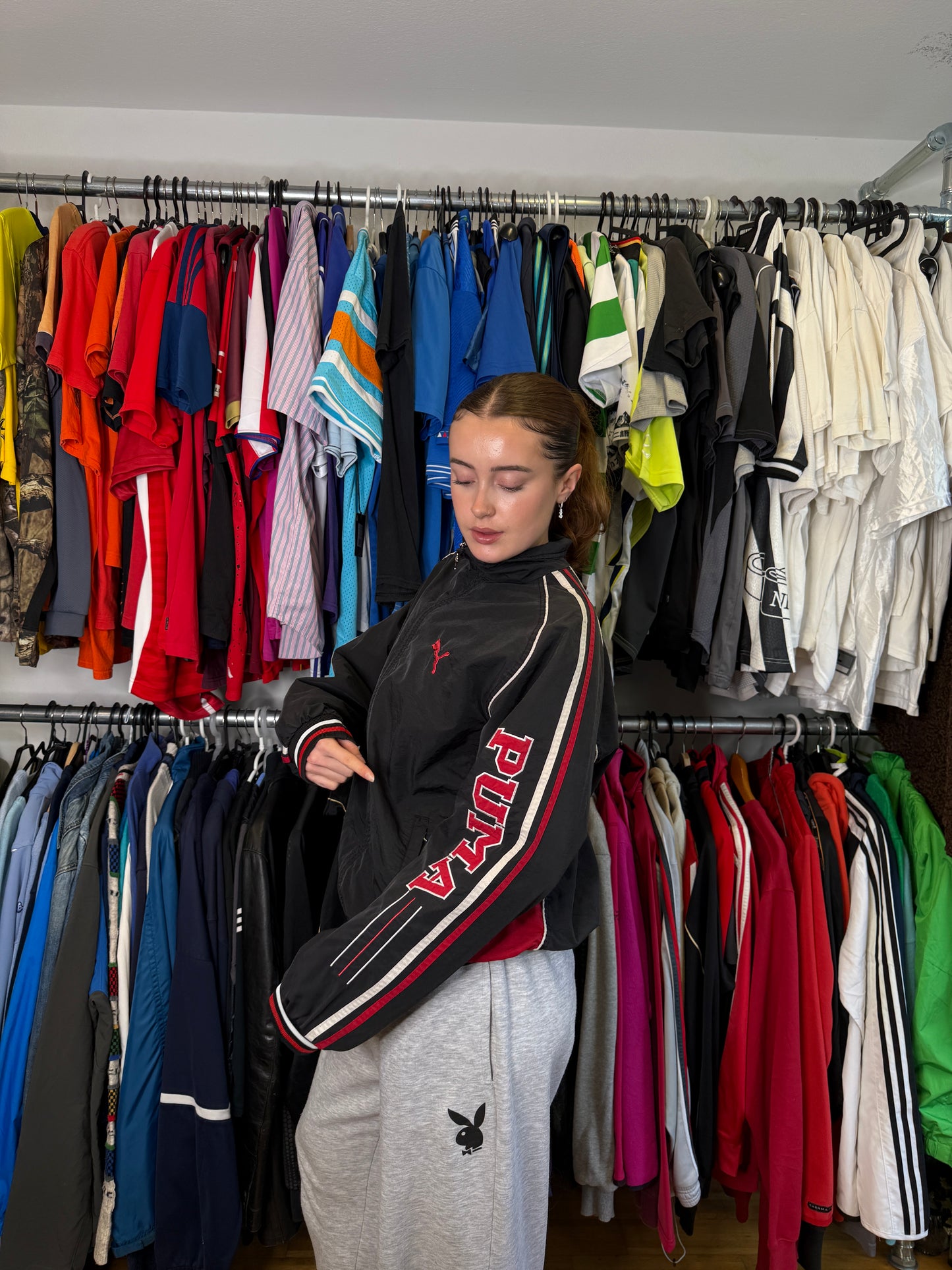 VINTAGE PUMA ZIPPER (M-L)