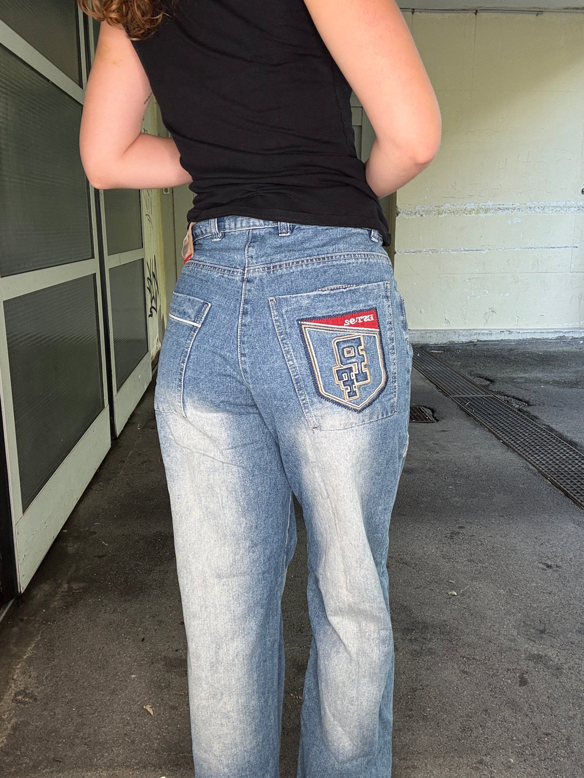 VINTAGE PHAT FARM JEANS DENIM – MEDIUM WASH (~M)