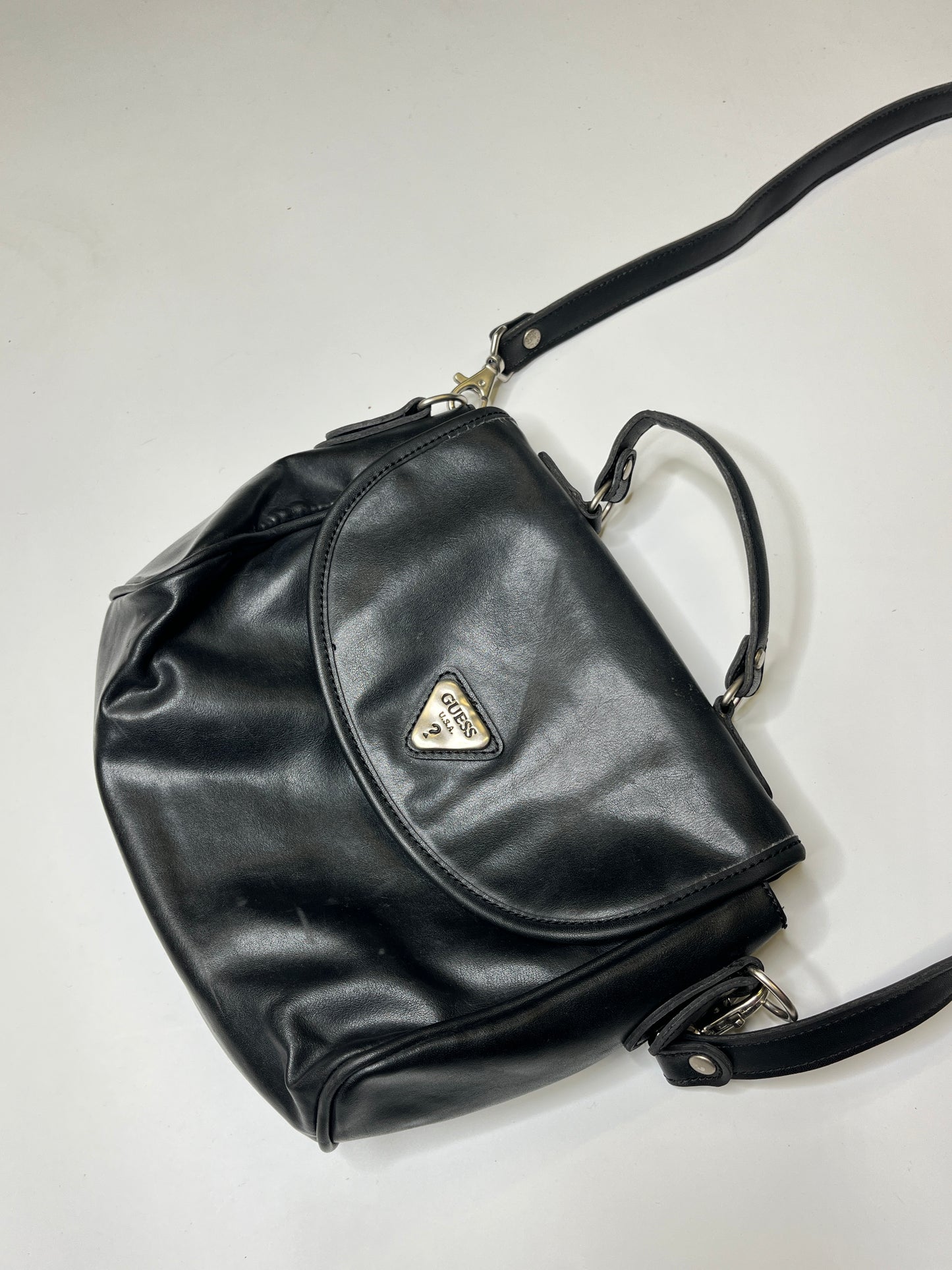 VINTAGE GUESS CROSSBODY PURSE LEATHER