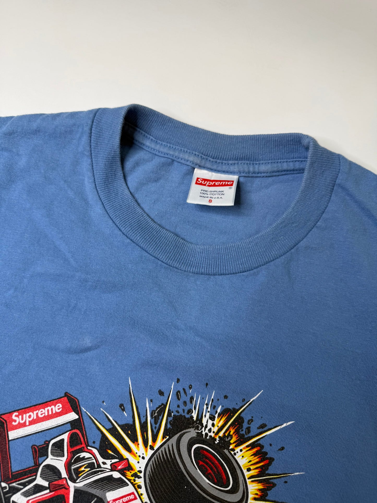 SUPREME F1 RACING TEE BLUE (S)