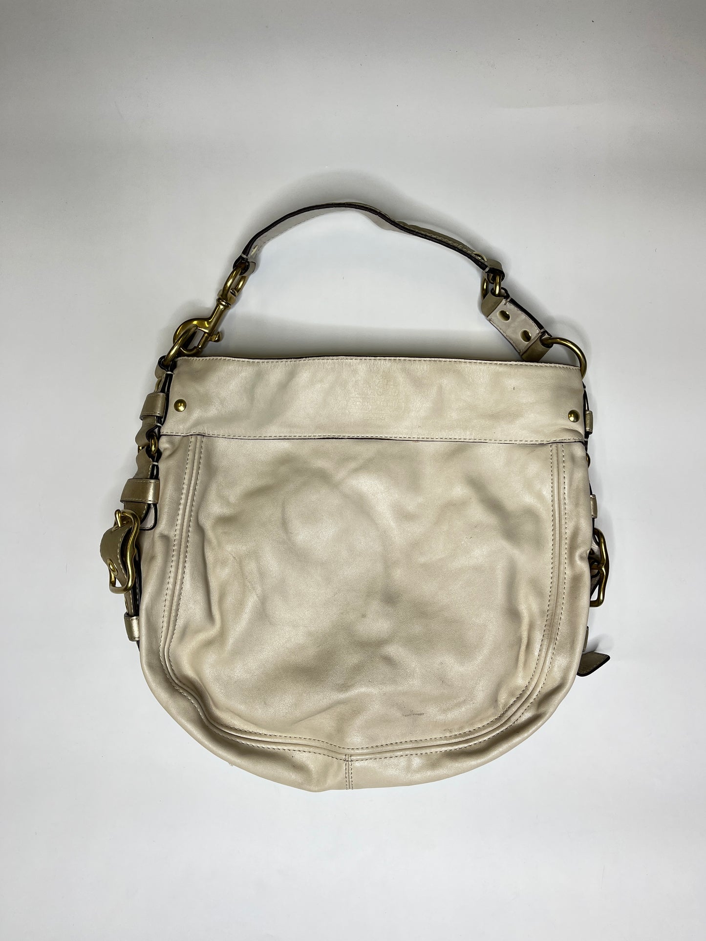 COACH PURSE WHITE LEATHER