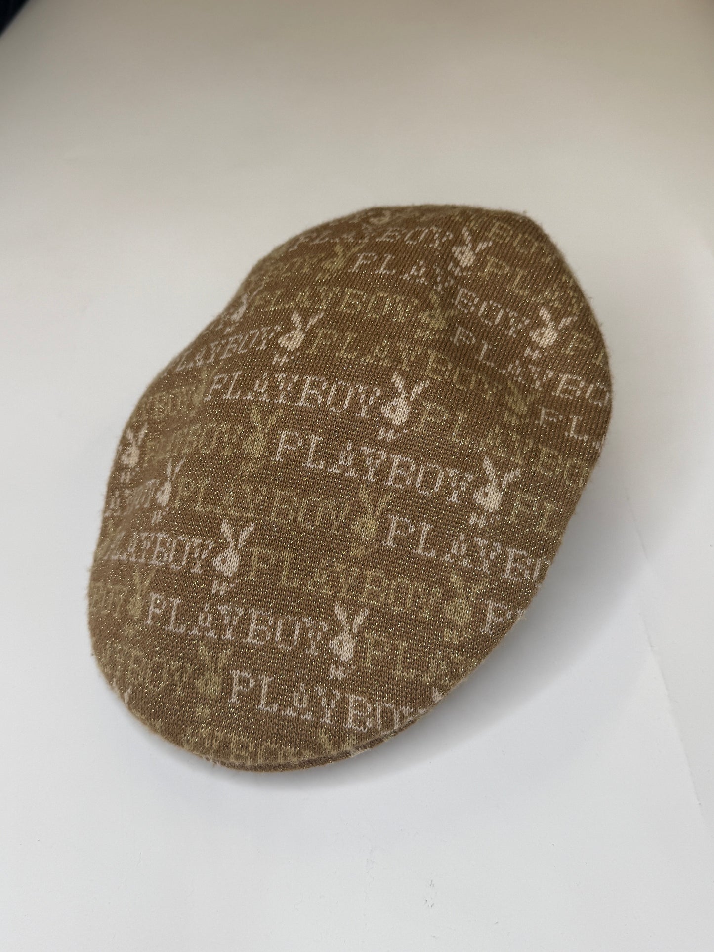 PLAYBOY GOLD GLITTER VINTAGE FLAT CAP