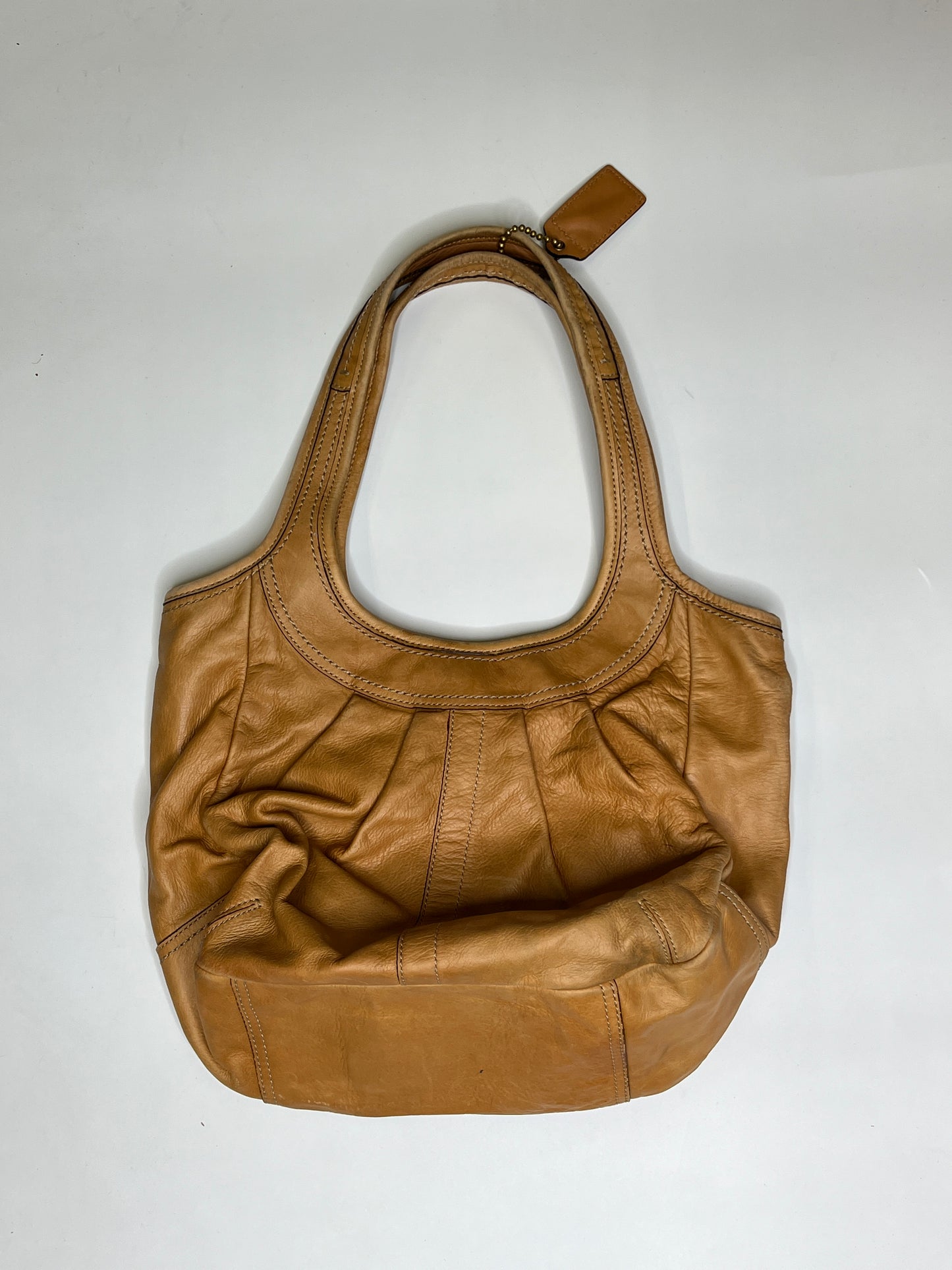 BROWN LEATHER COACH PURSE