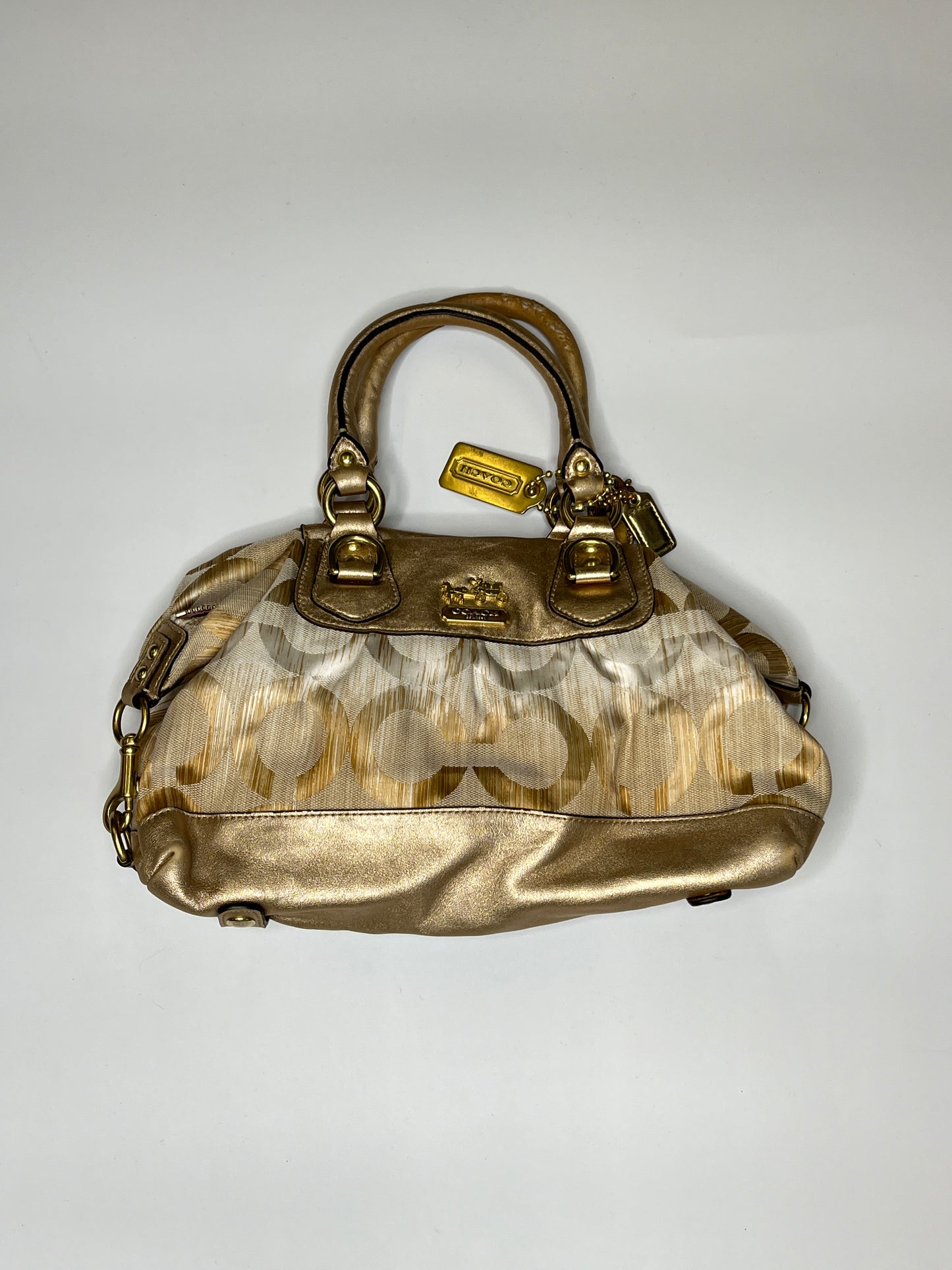 COACH MONOGRAM PURSE GOLD