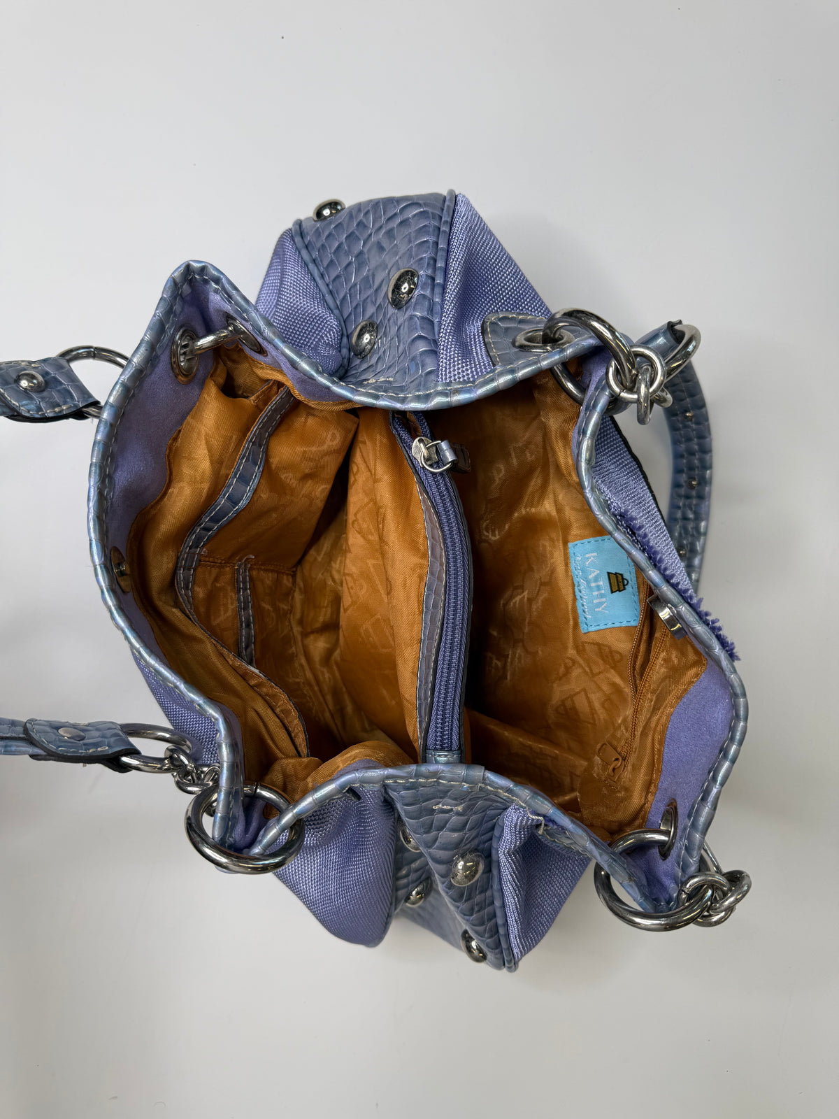 KATHY VAN ZEELAND NYLON BAG (PERIWINKLE)
