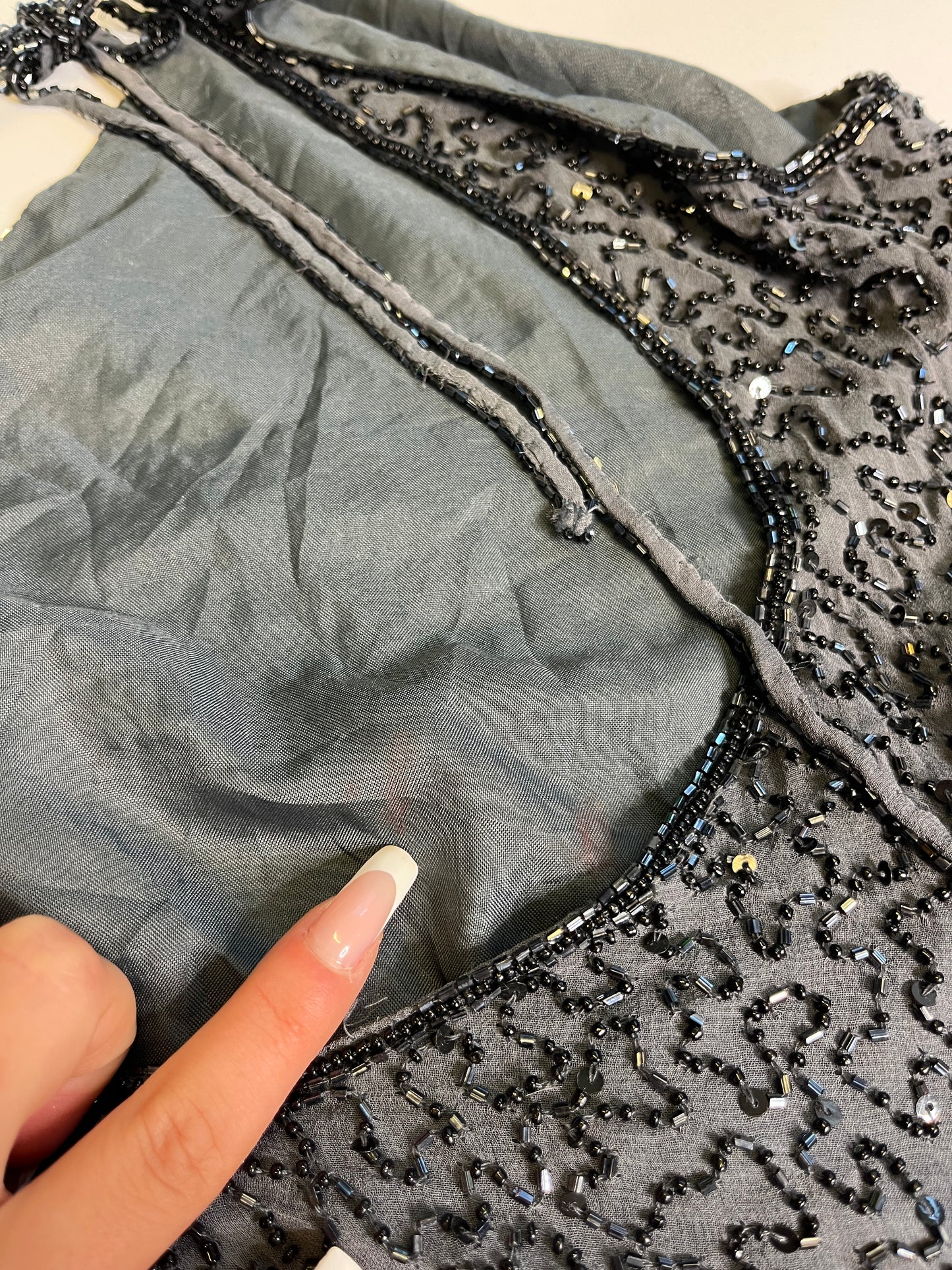 LONG SEQUIN DRESS (~S)