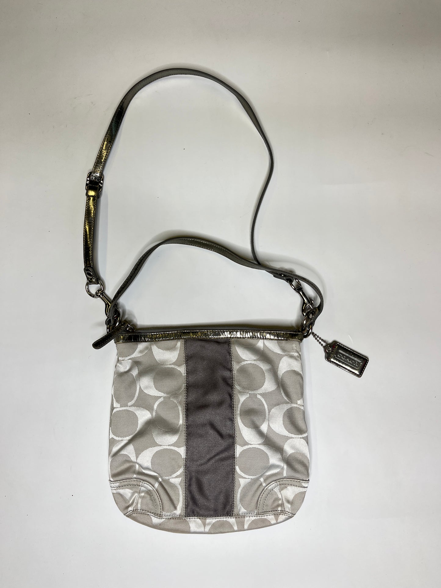 SILVER COACH MONOGRAM PURSE