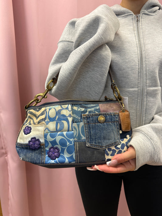 PATCHWORK LEATHER COACH PURSE