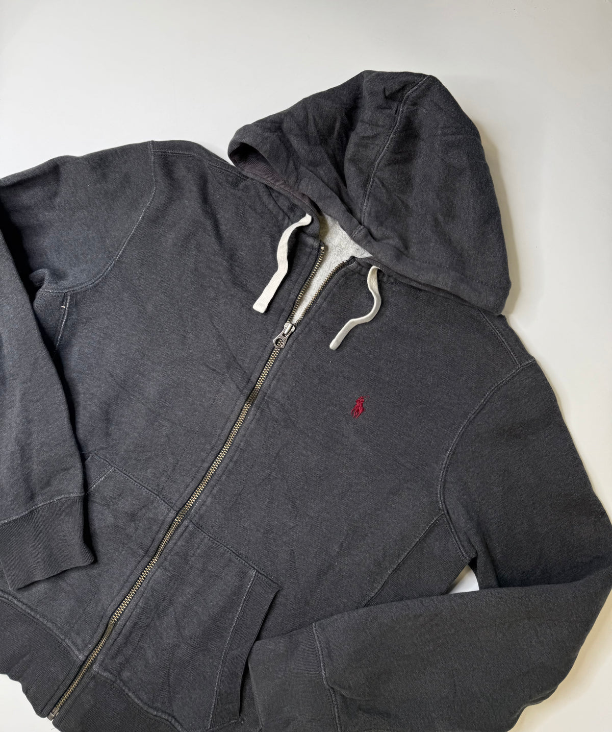 POLO RALPH LAUREN ZIP HOODIE – GREY (M)