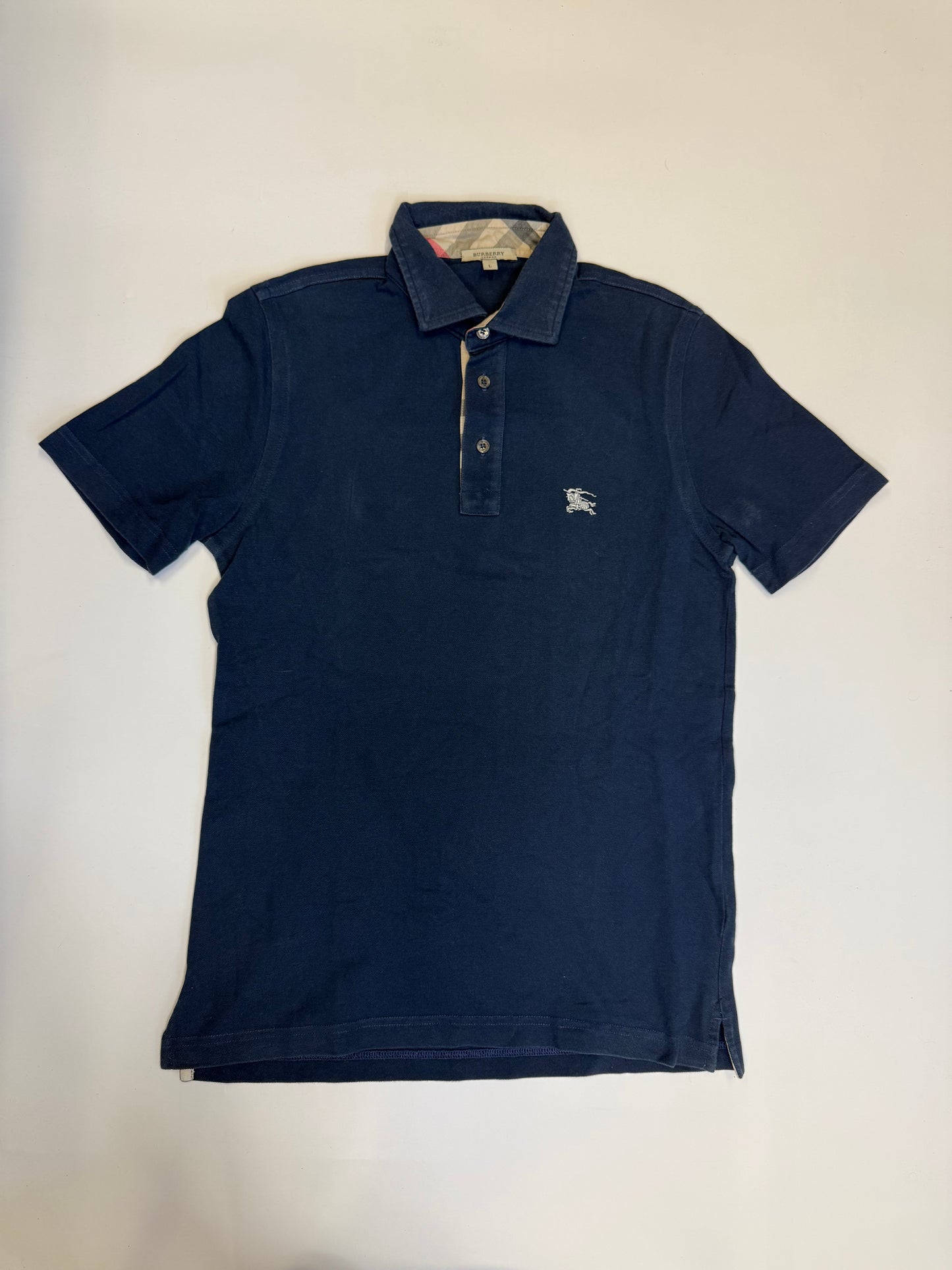 VINTAGE DARK BLUE BURBERRY POLO (L)
